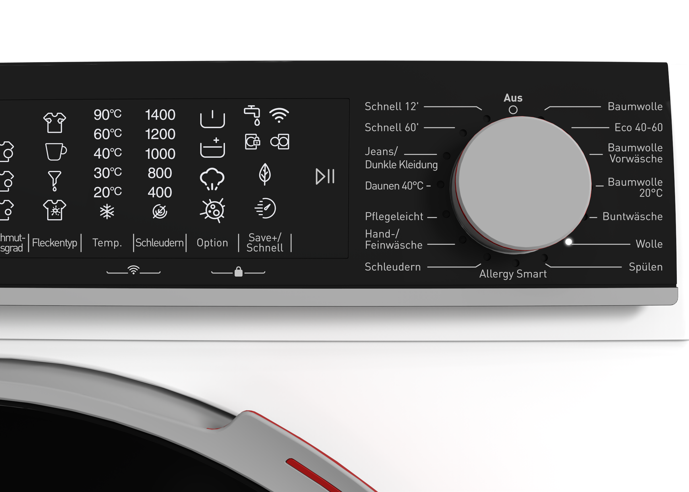 Sharp Waschmaschine High Class »ES-WNFL014CWDA-DE«, 10 kg, 1400 U/min, 10kg / +WIFI / A-20% / Fulltouch/Steam/White
