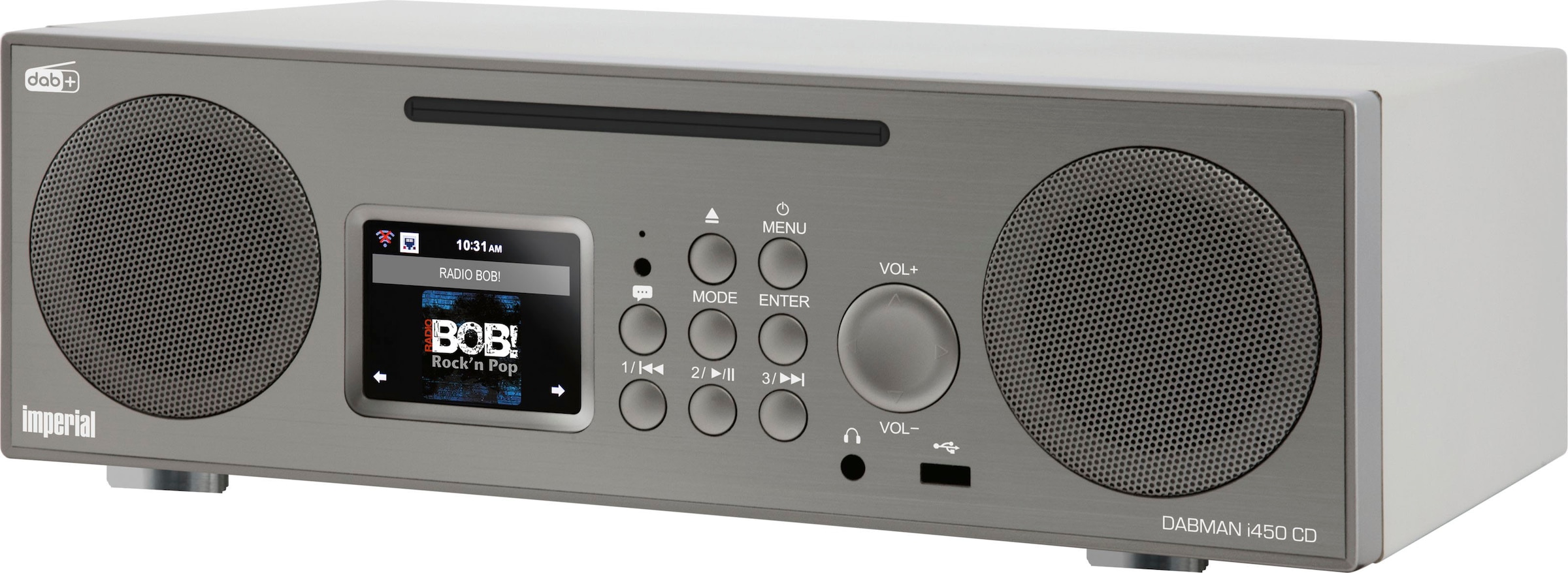 IMPERIAL by TELESTAR Digitalradio (DAB+) »DABMAN i450 CD«, (Bluetooth-LAN  (Ethernet)-WLAN UKW mit RDS-Digitalradio (DAB+)-Internetradio-FM-Tuner 30  W) | BAUR