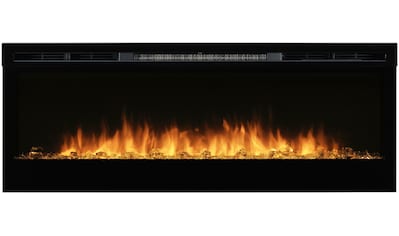 Elektrokamin »Prism 50"«, schwarz,mit Heizung, Fernbedienung, Optiflame® Flammeneffekt