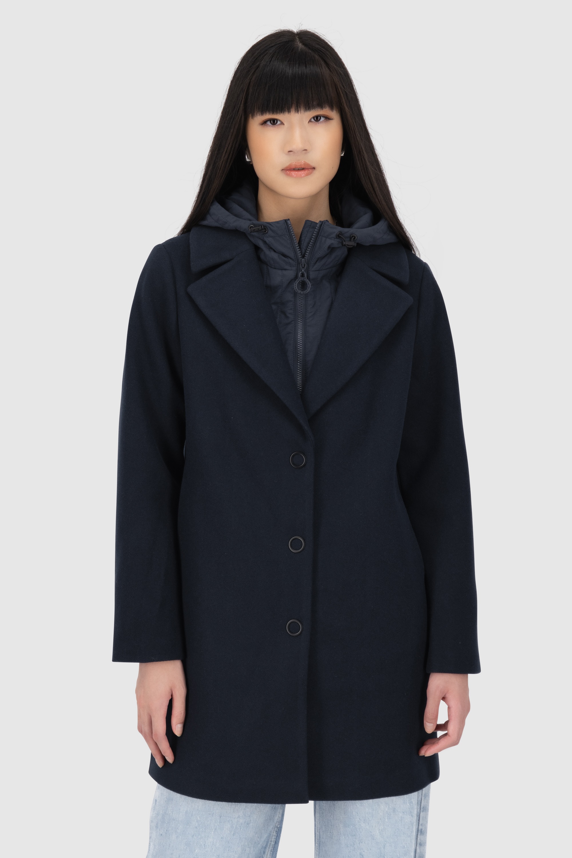 Alife & Kickin Winterjacke »Damen AjaAK A«, mit Kapuze, Damenwinterjacke mit herausnehmbarem Inneneinsatz und Kapuze