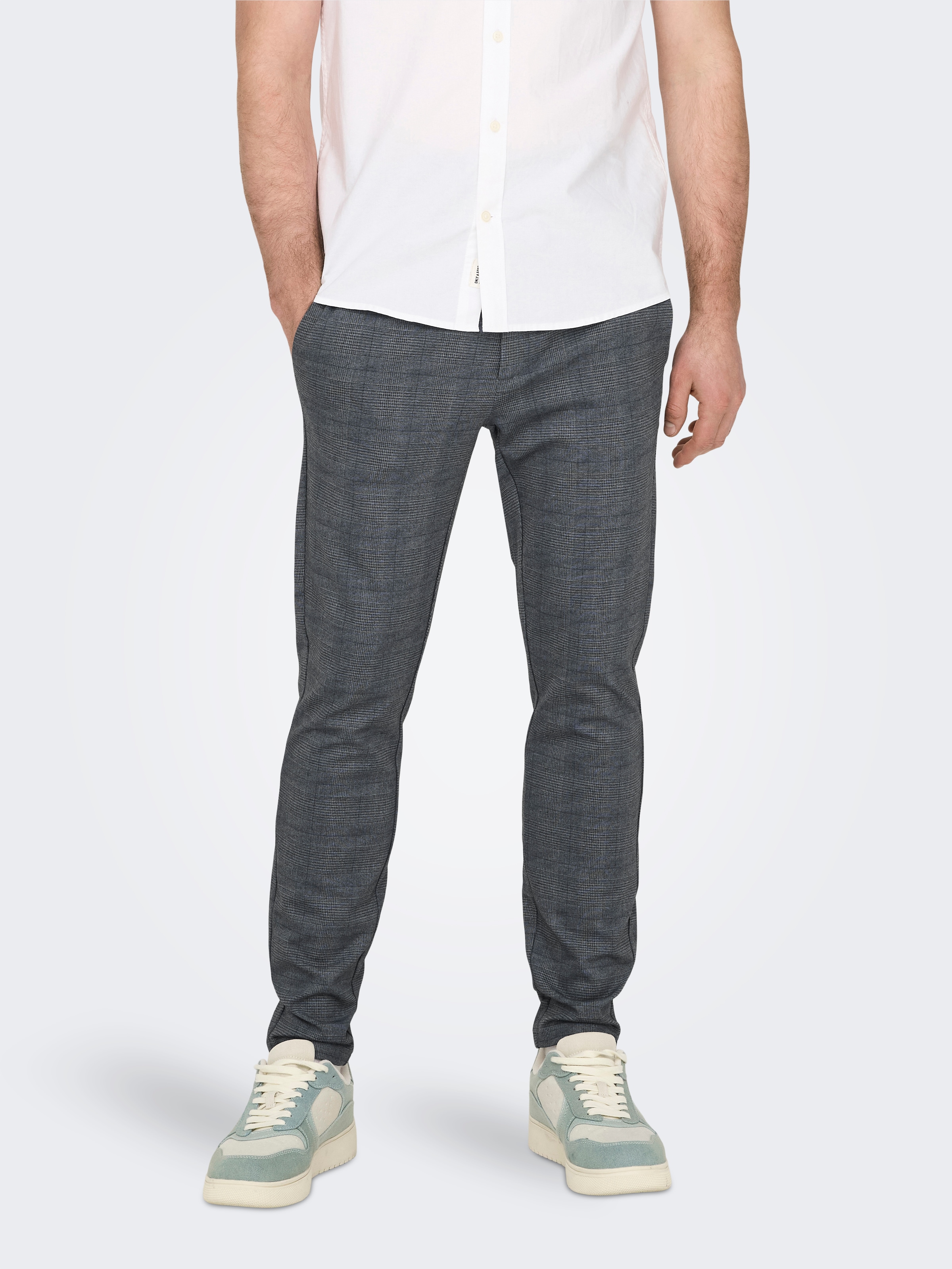 ONLY & SONS Chinohose "ONSMARK SLIM CHECK 020919 PANT NOOS" günstig online kaufen