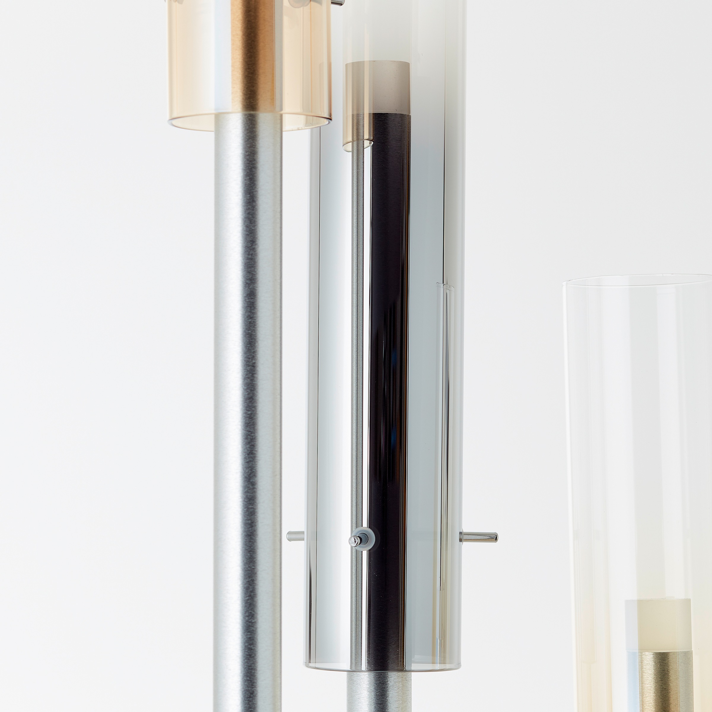 Brilliant LED Stehlampe »Inez«, 168 x 33 cm, 2100 lm, 3000 K, Metall/Glas, aluminium gebürstet