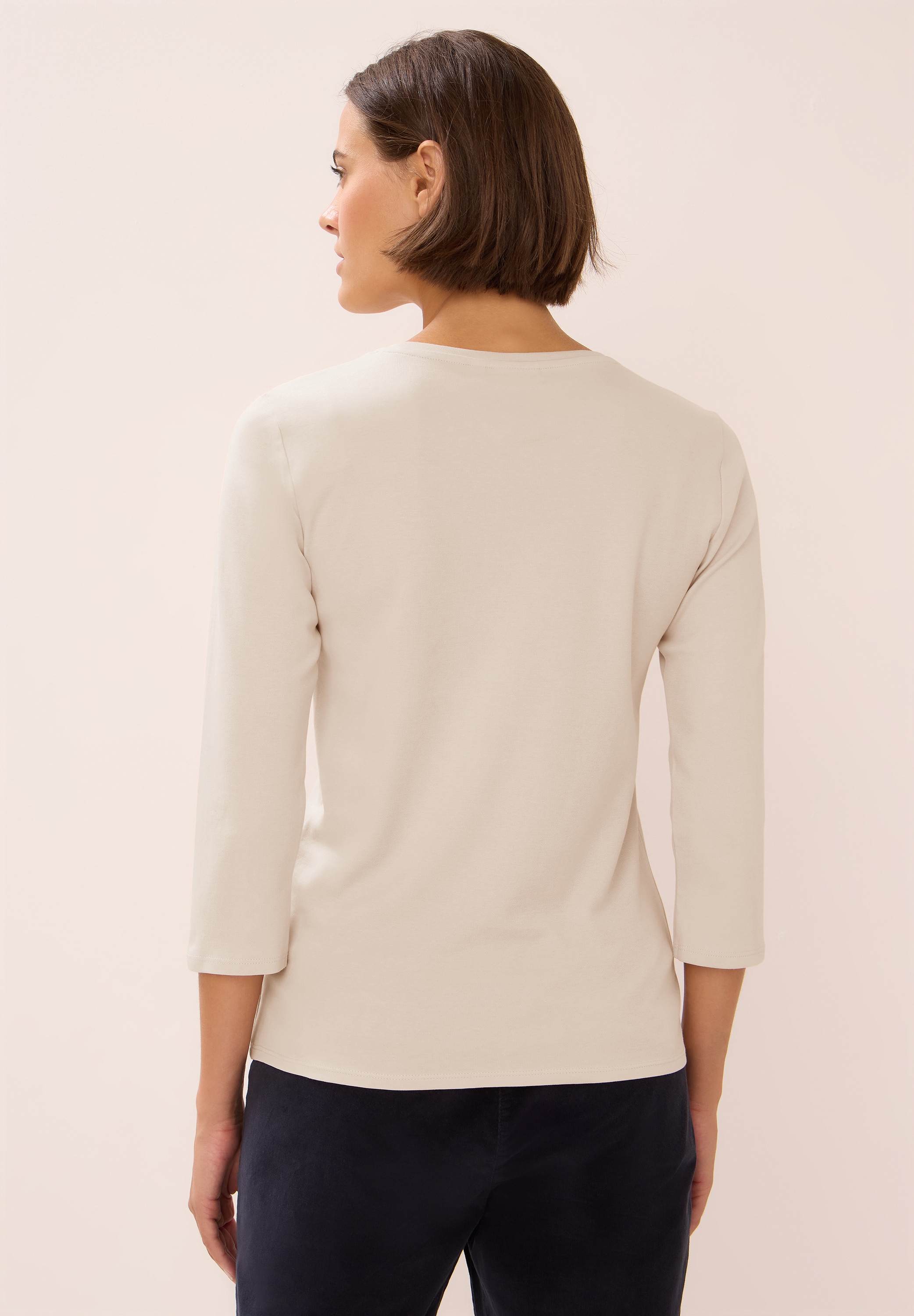 Cecil Rundhalsshirt, aus reiner Baumwolle