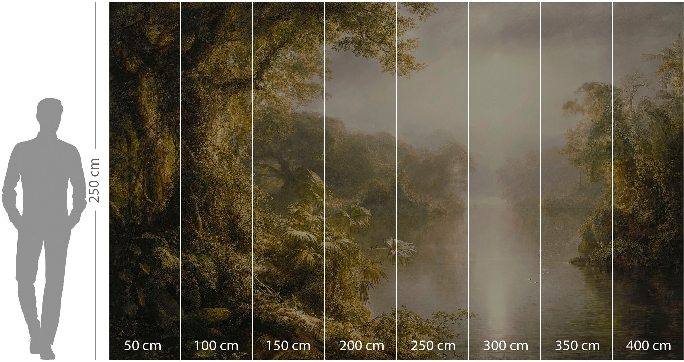 Komar Vliestapete »Digitaldruck Vlies - Rio de Luz - Größe 400 x 250 cm«, bedruckt, Wohnzimmer, Schlafzimmer