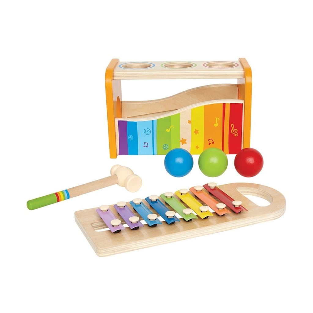 Hape Spielzeug-Musikinstrument »Xylophon«, Xylophon und Hammerspiel