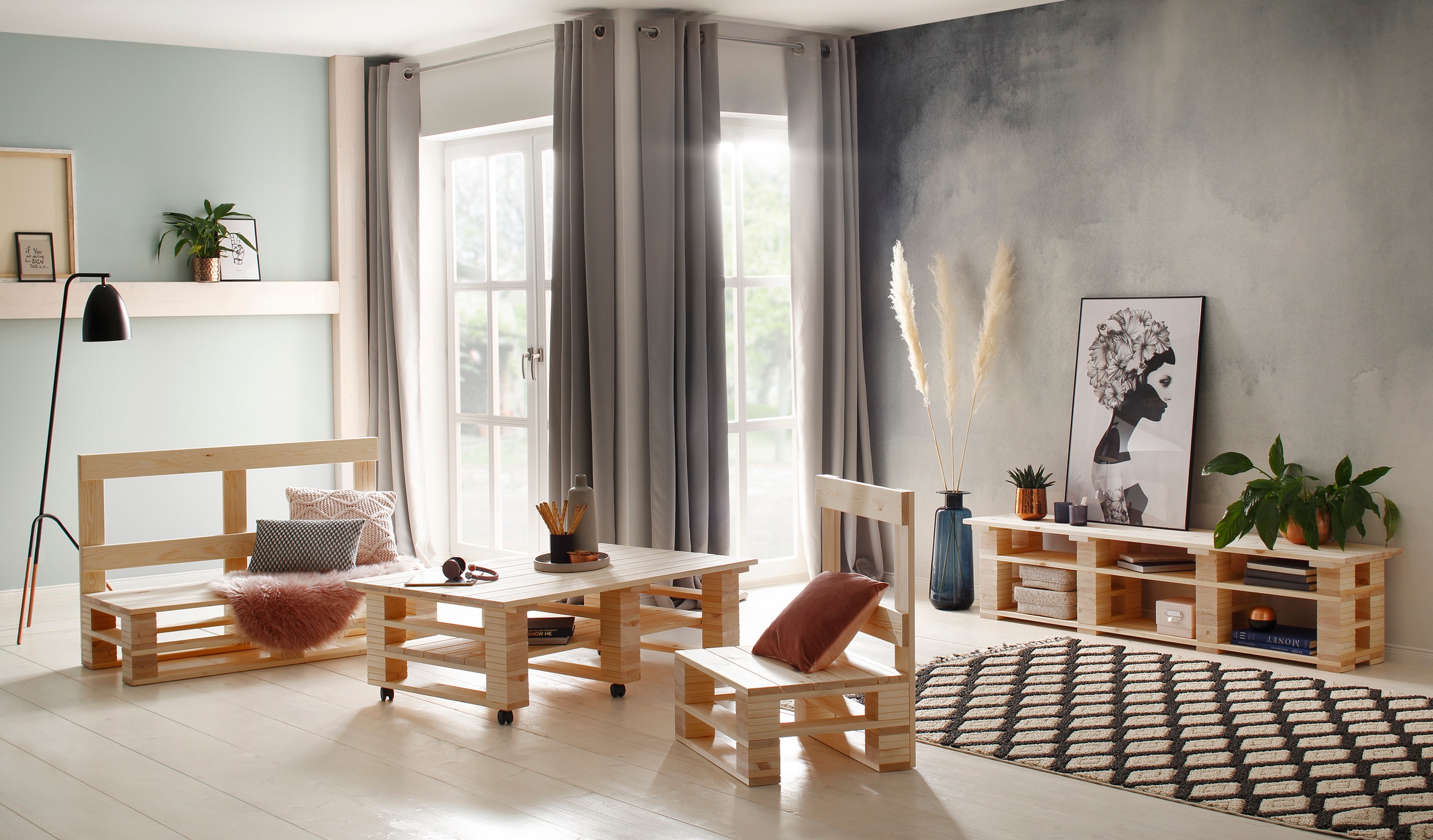 Home affaire Stuhl »Pinus« () Im angesagten Palettendesign