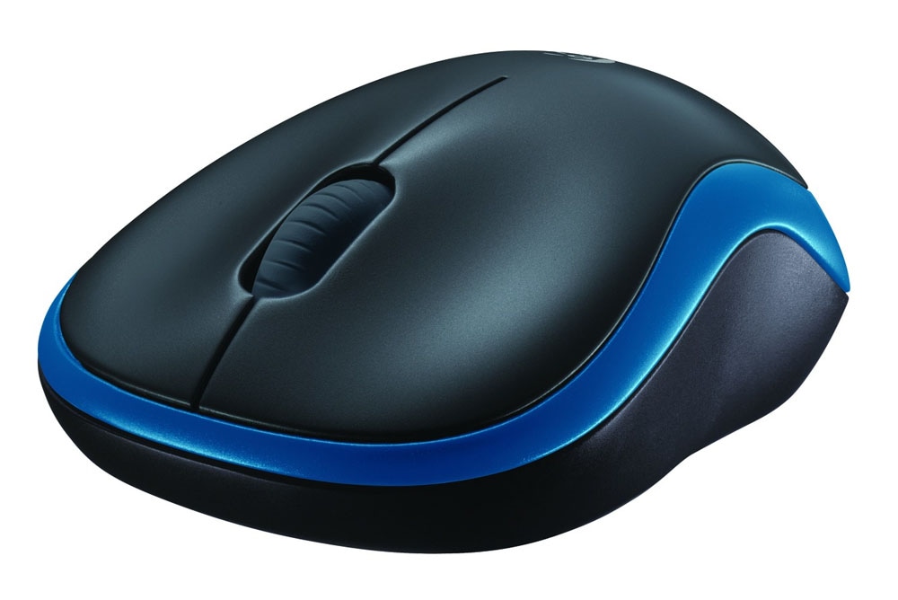 Logitech Maus »M185 - BLUE - EWR2«, kabellos