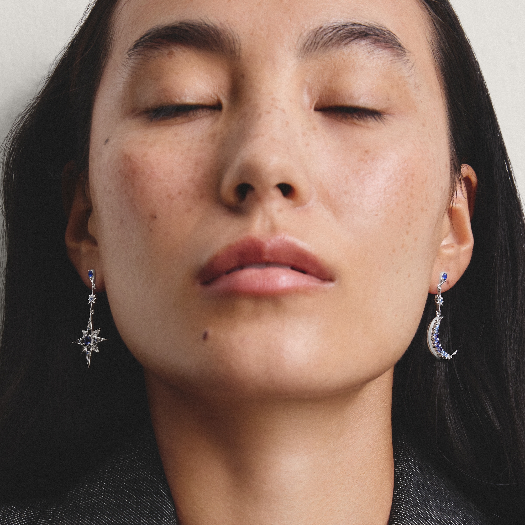 THOMAS SABO Paar Ohrhänger »Midnight Sky Ohrringe Silber« mit Zirkonia (synth.), Glas-Keramik Stein