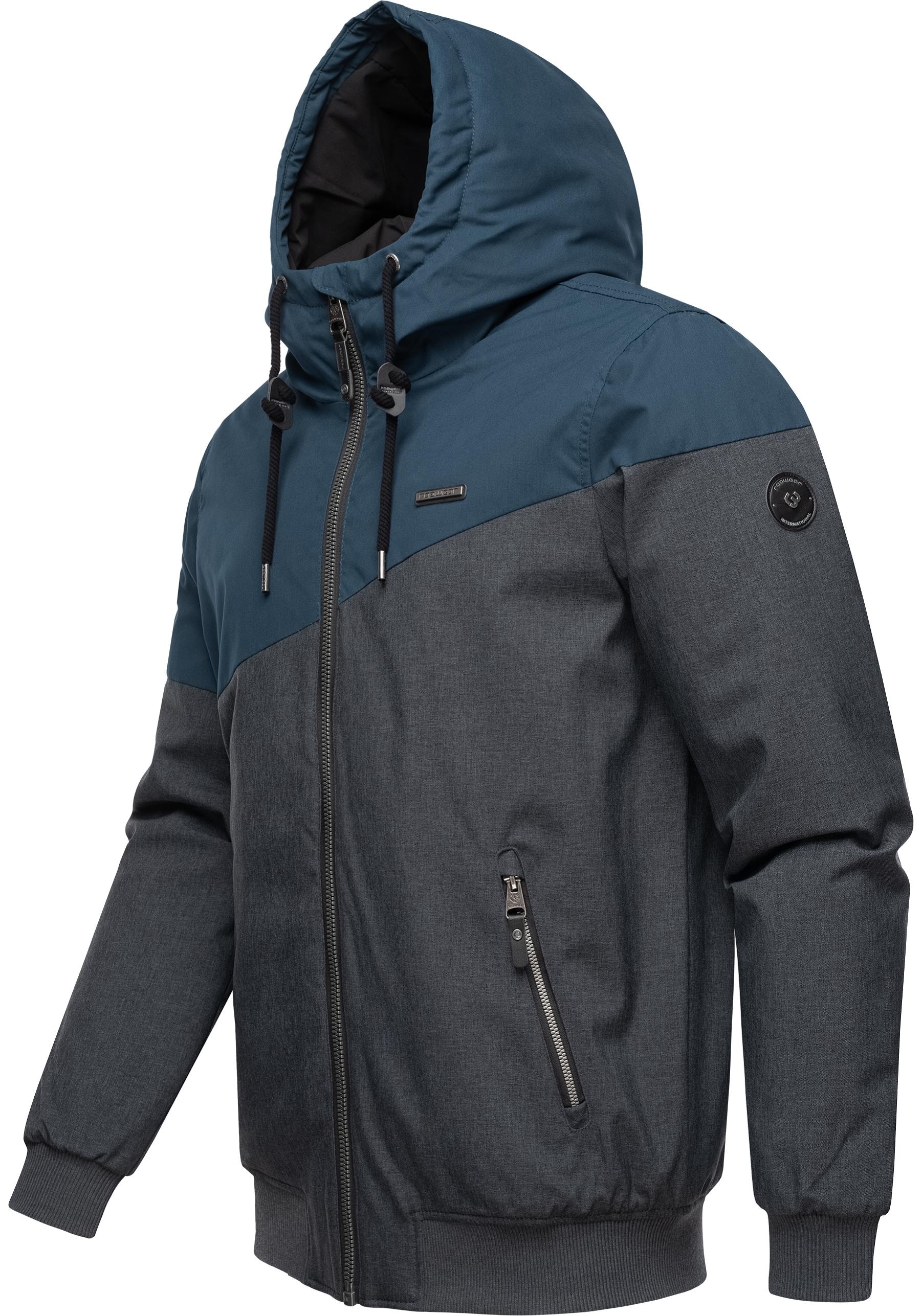 Ragwear Winterjacke »Wings«, mit Kapuze, stylische Herren Outdoorjacke mit großer Kapuze