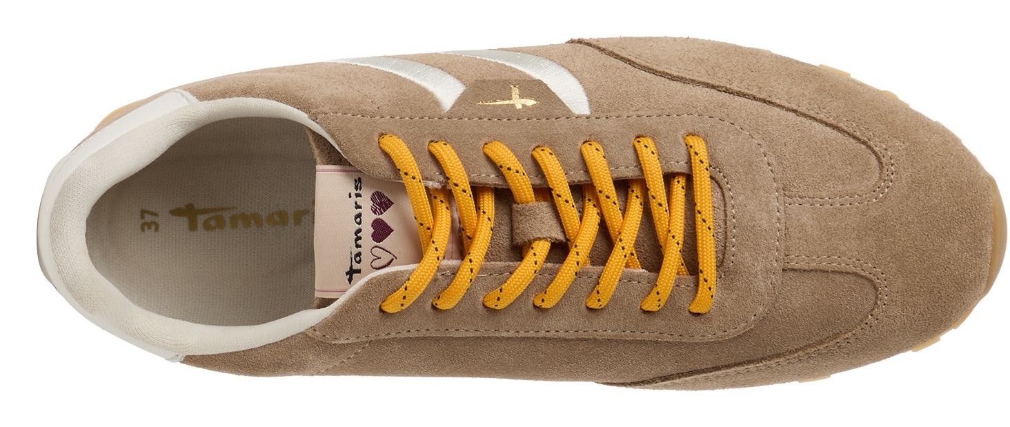 Tamaris Keilsneaker  Freizeitschuh, Halbschuh, Schnürer im Retro-Look