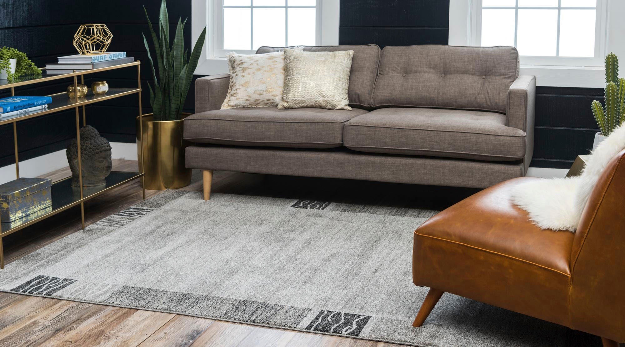 Myflair Möbel & Accessoires Teppich »Good Times Lagerräumung«, rechteckig, 13 mm Höhe, Kurzflor, gewebt, melierte Optik, mit Bordüre
