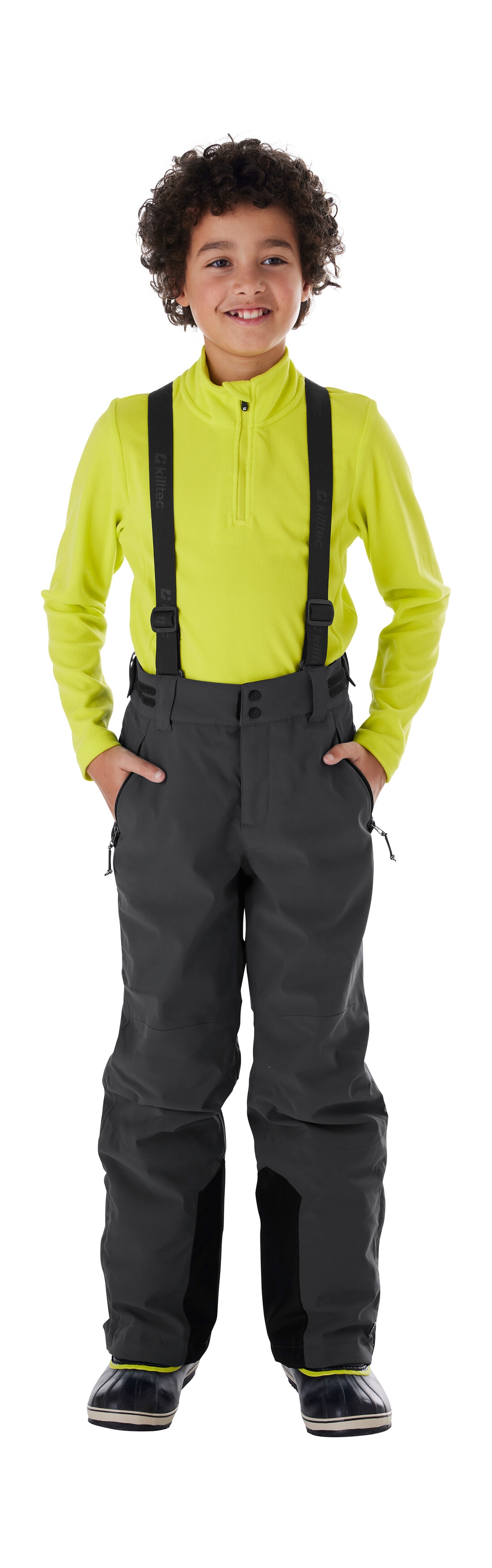 Killtec Skihose "KSW 79 BYS SKI PNTS" Wasserdichte, atmungsaktive Skihose mit abnehmbarem Latz und Stauraum