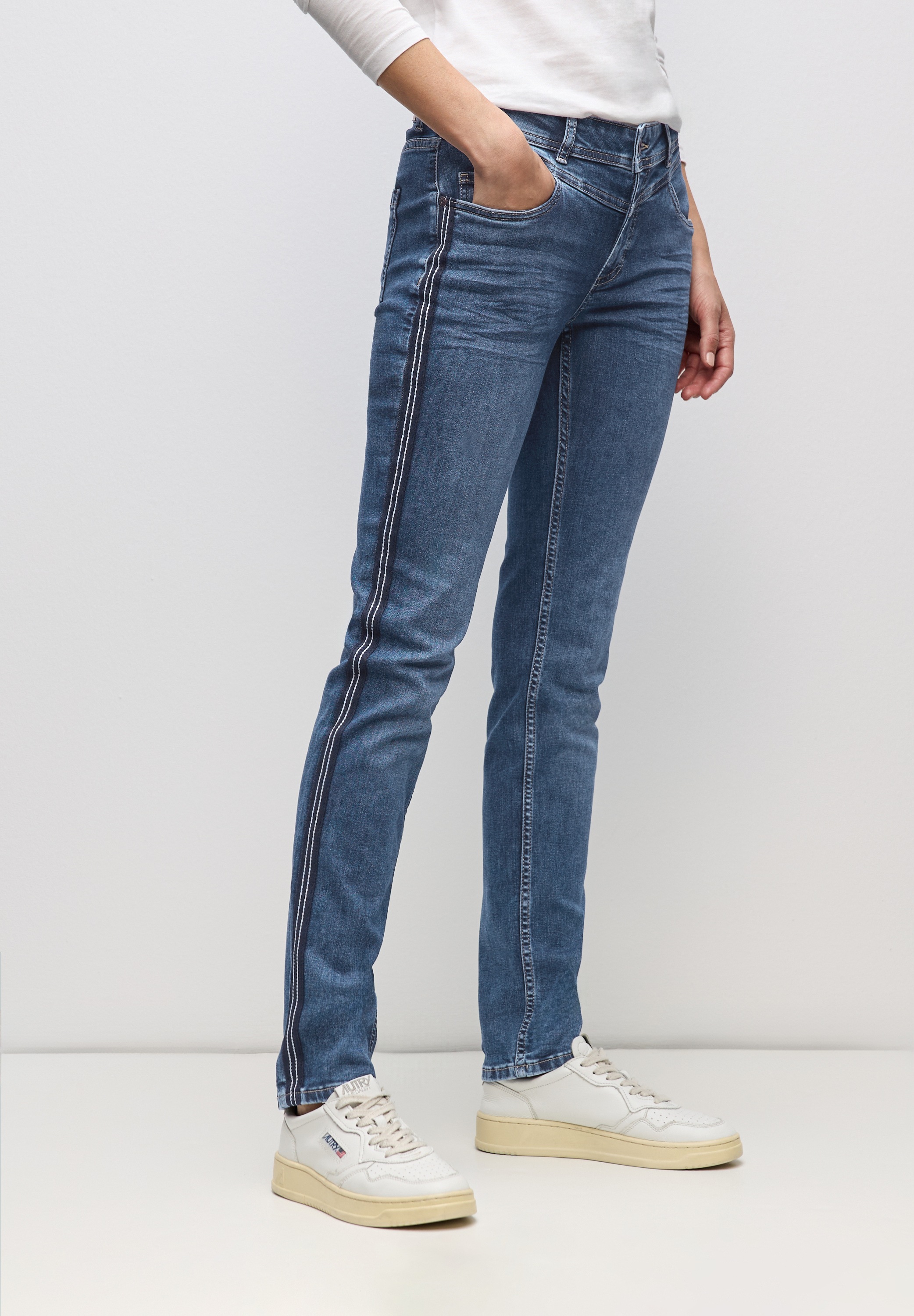 STREET ONE Slim-fit-Jeans, 5-Pocket-Style