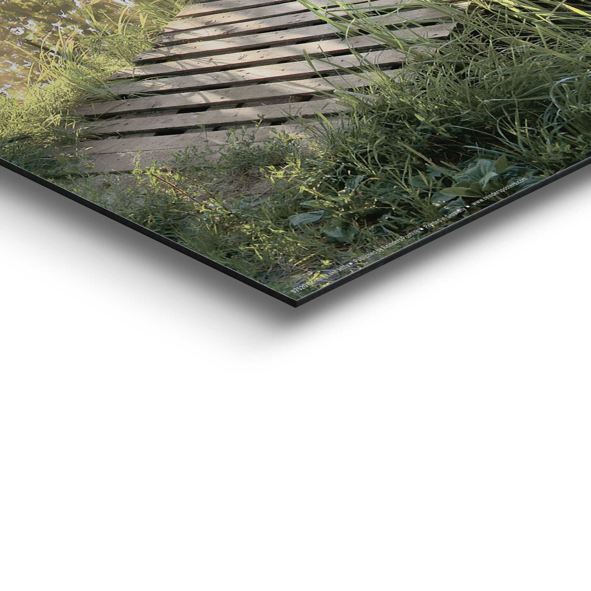 Reinders! Deco-Panel »Sonnenaufgang am See«, Hobbyraum - Grün - MDF - Wasser - 40x50 cm