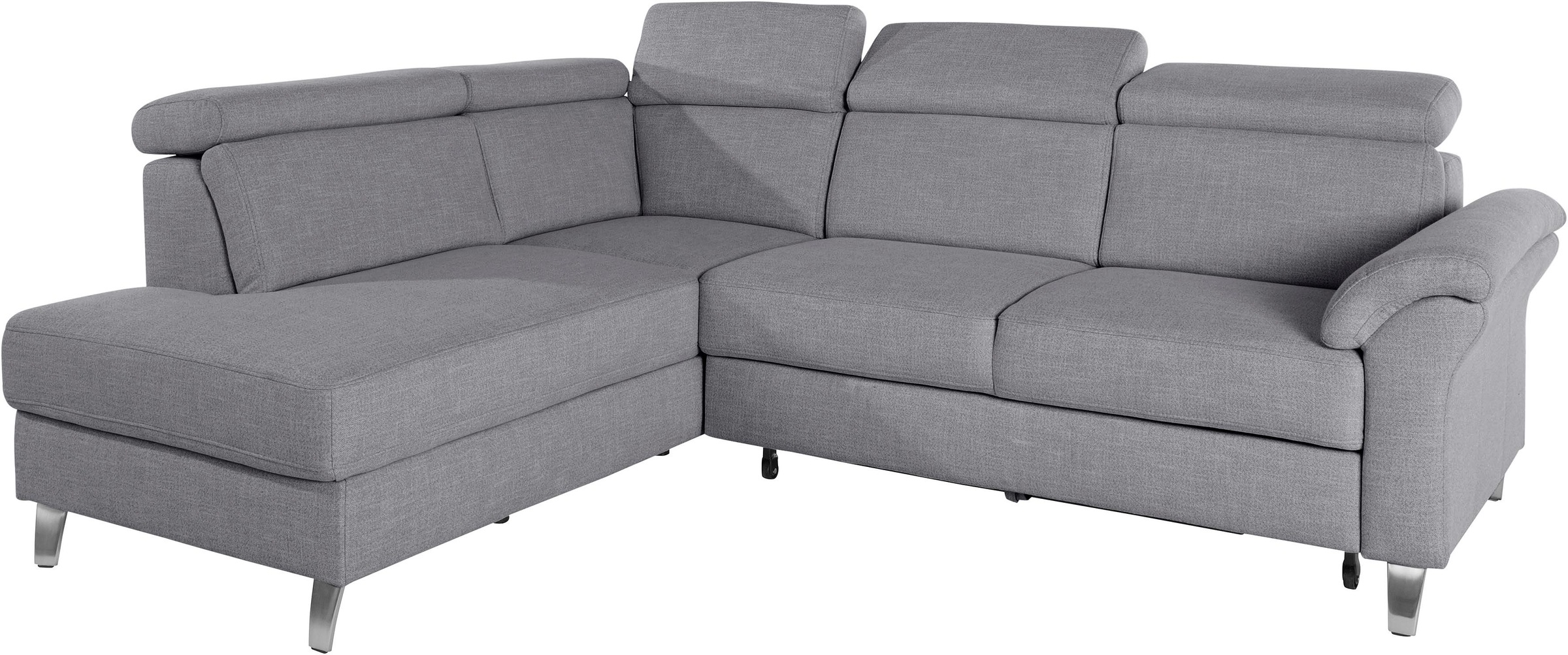 sit&more Ecksofa, inklusive Kopfteilverstellung, wahlweise mit Bettfunktion und Bettkasten