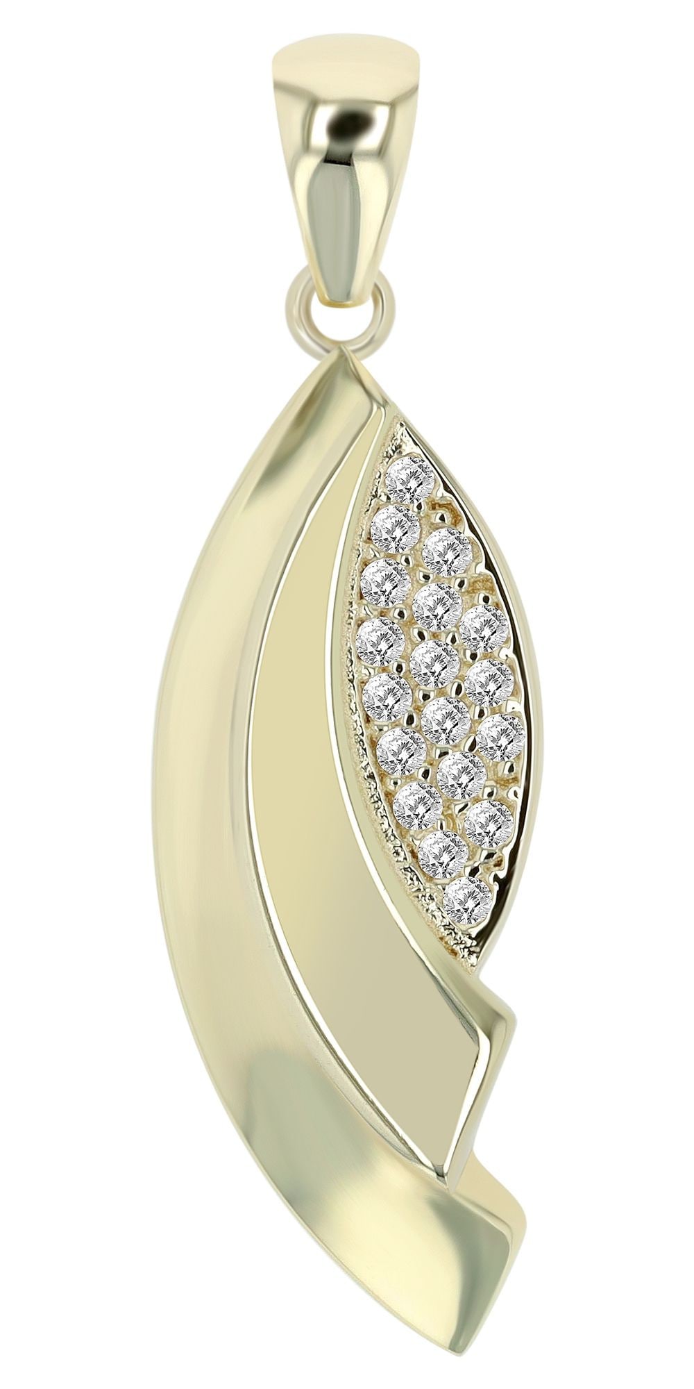ADELIA ́S Damen Kettenanhänger "Anhänger aus 333 Gold mit Zirkonia", Gelbgold 333gold, Gelbgold 333, Schmuckanhänger, Perfekt als Geschenk für