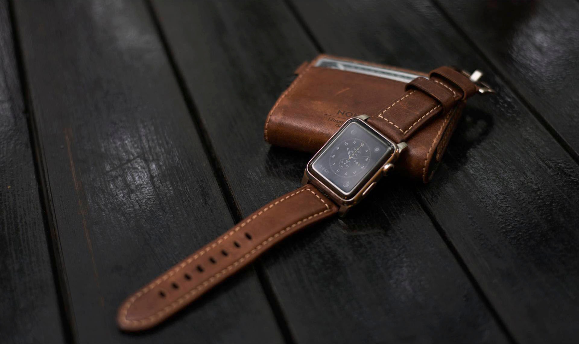 Connect. Brown Smartwatch-Armband Lthr. Trad. »Strap 42/44/45/49mm« Nomad BAUR |