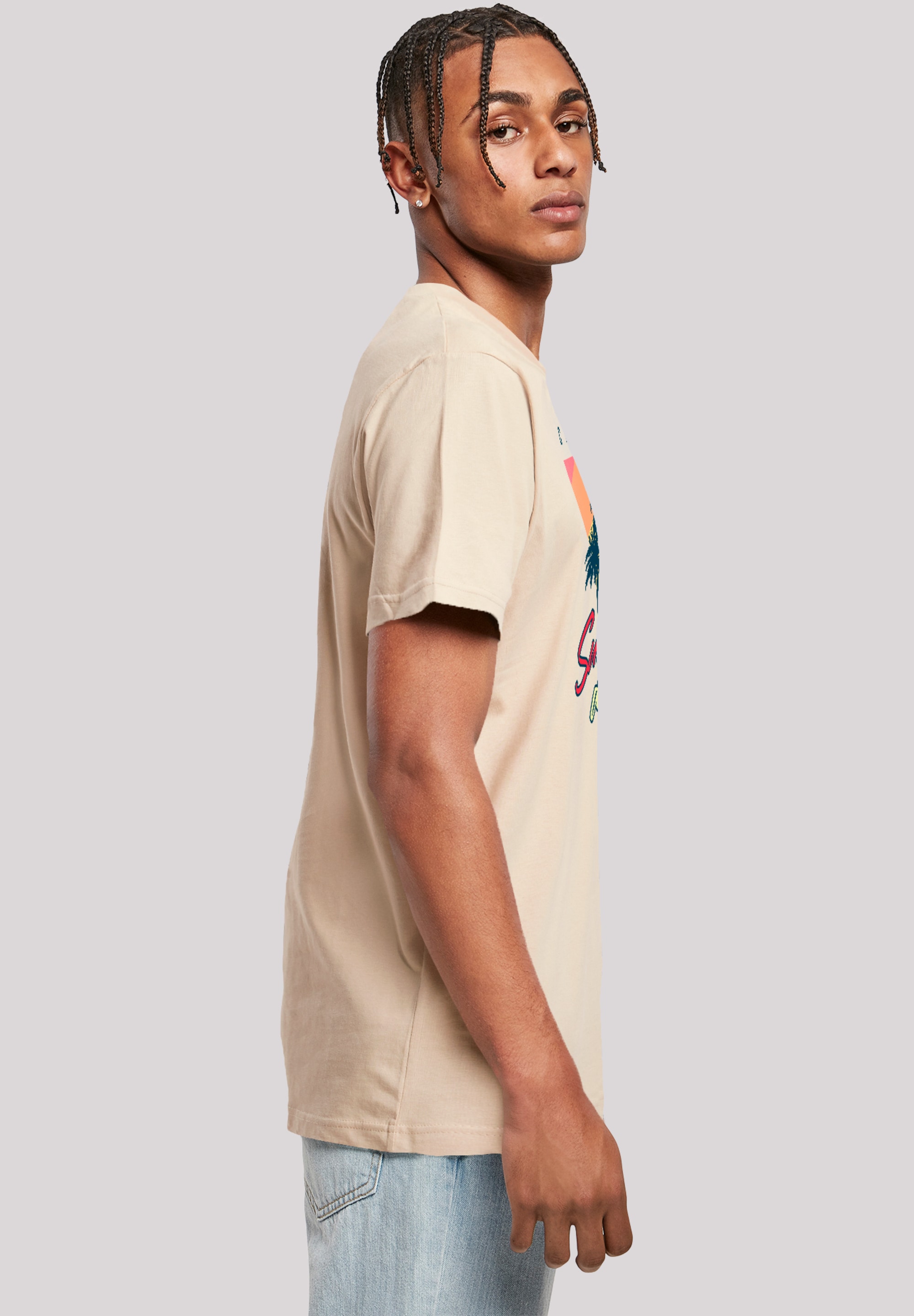 F4NT4STIC T-Shirt »California Palmen Retro«, Premium Qualität