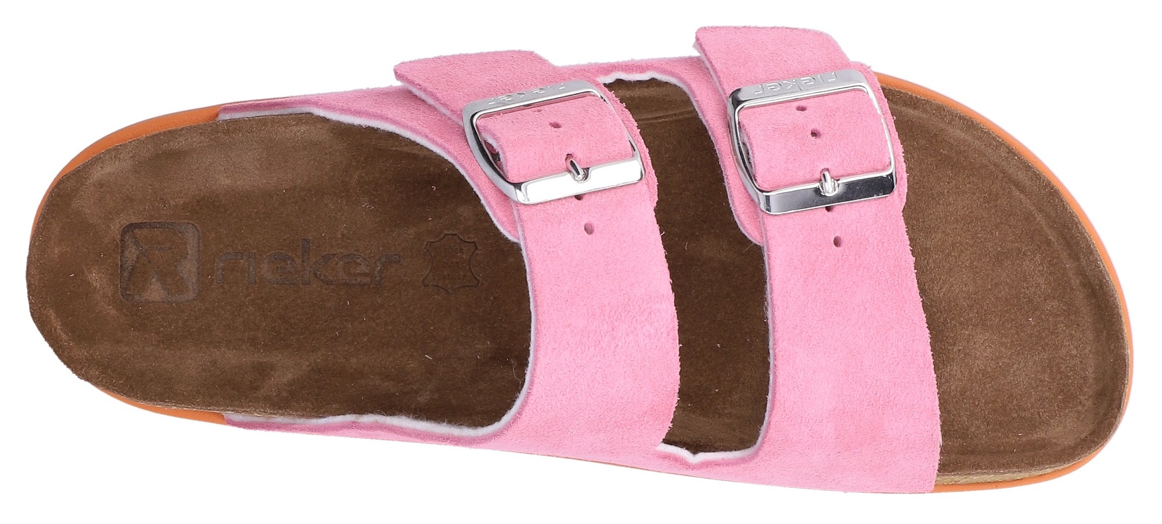 Rieker Pantolette  Hausschuh, Sommerschuh, Strandschuh, Zweischnaller mit Softfußbett