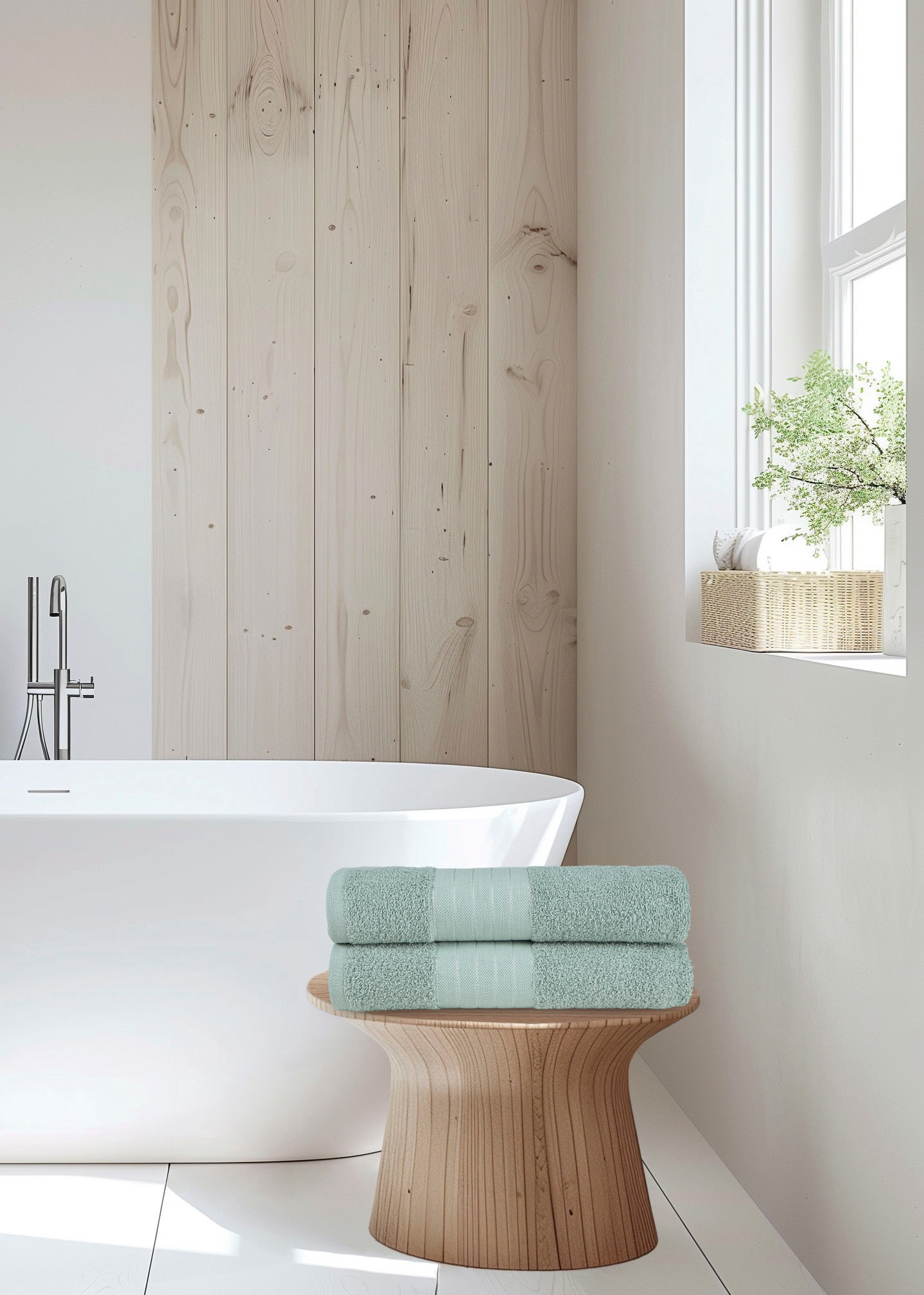 good morning Badetücher "Uni" Baumwolle, Walkfrottee, Bordüre, 500 GSM, Ein günstig online kaufen