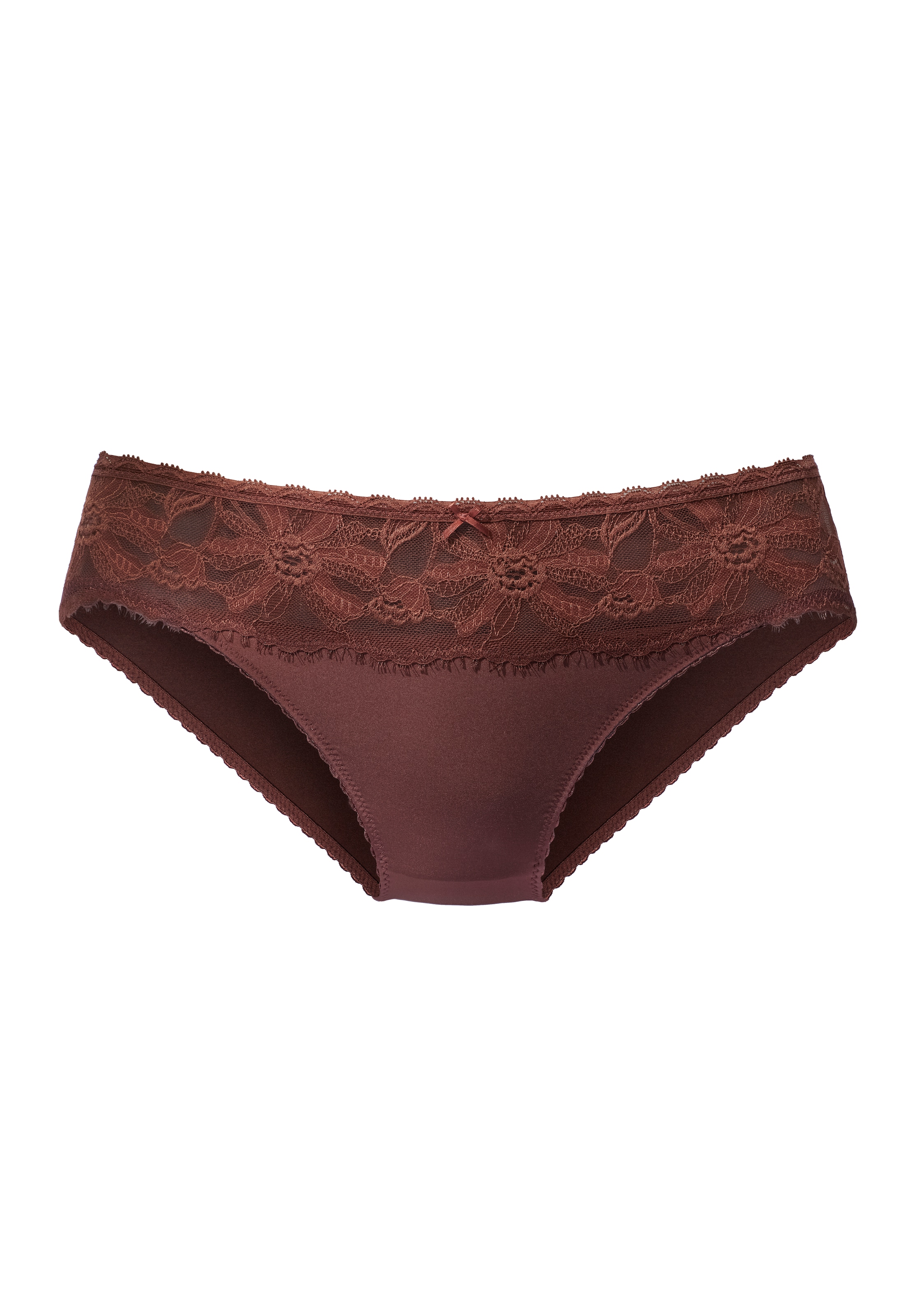 LASCANA Slip, mit edlen Spitzeneinsätzen