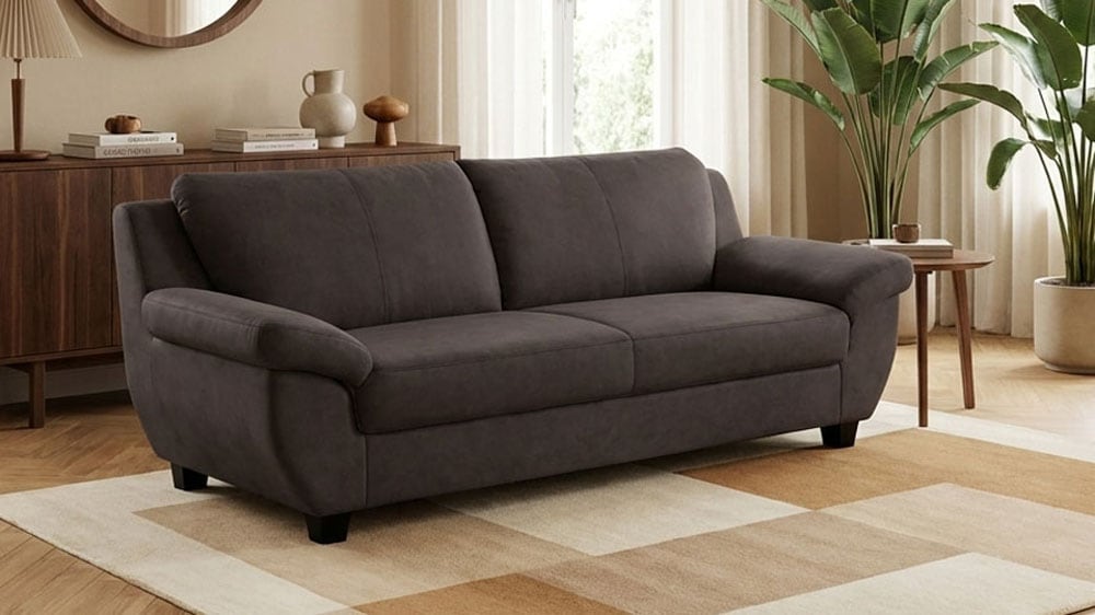 OTTO home 3-Sitzer "Sillkeborg 207 cm, formschönes Sofa mit dunklen Füßen" aus haustierfreundlichem Pet Friendly Bezug