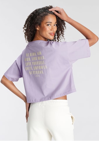 LASCANA Oversize-Shirt su Schriftzug ant dem R...