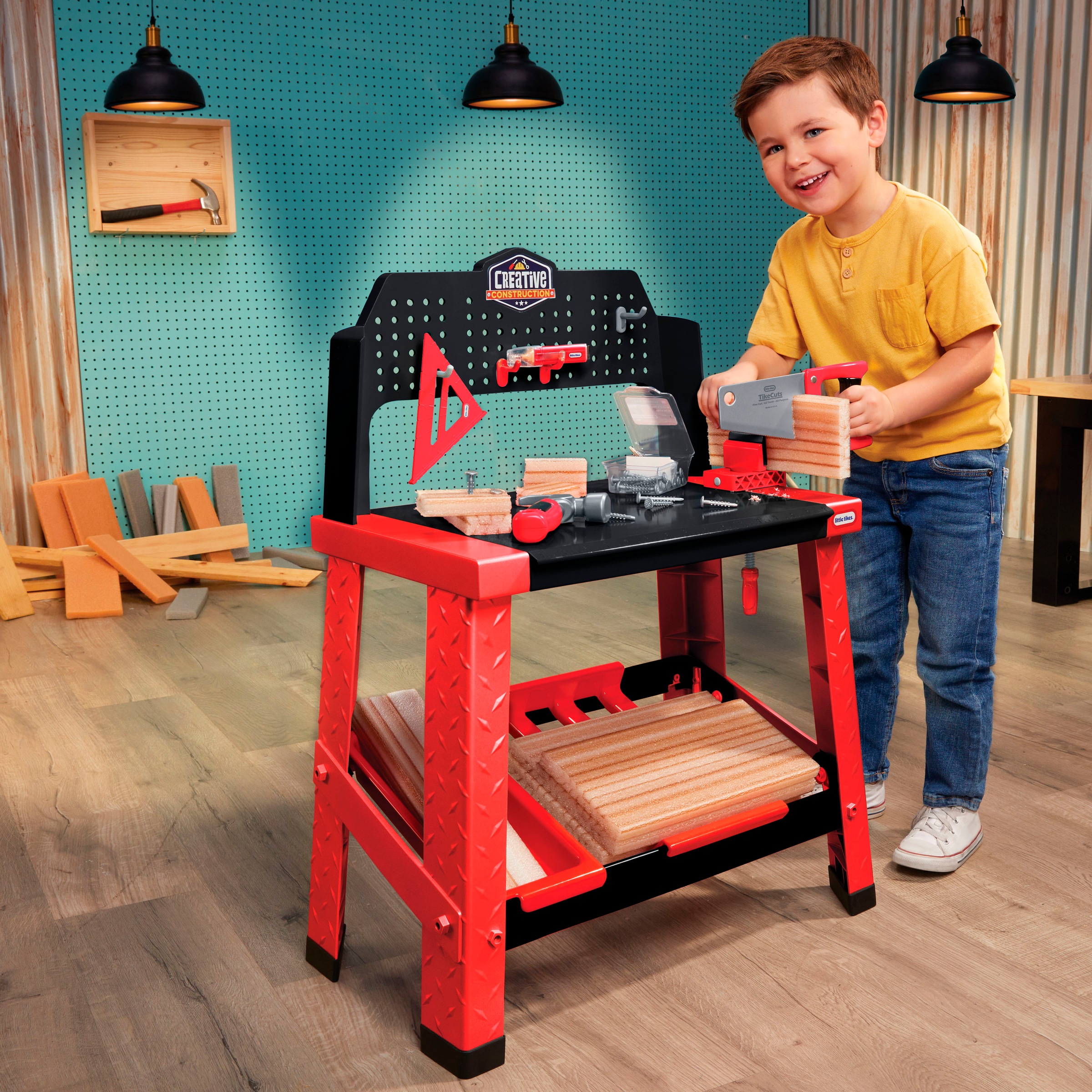 Little Tikes® Spielwerkbank »Creative Construction - Werkbank«, mit Zubehör