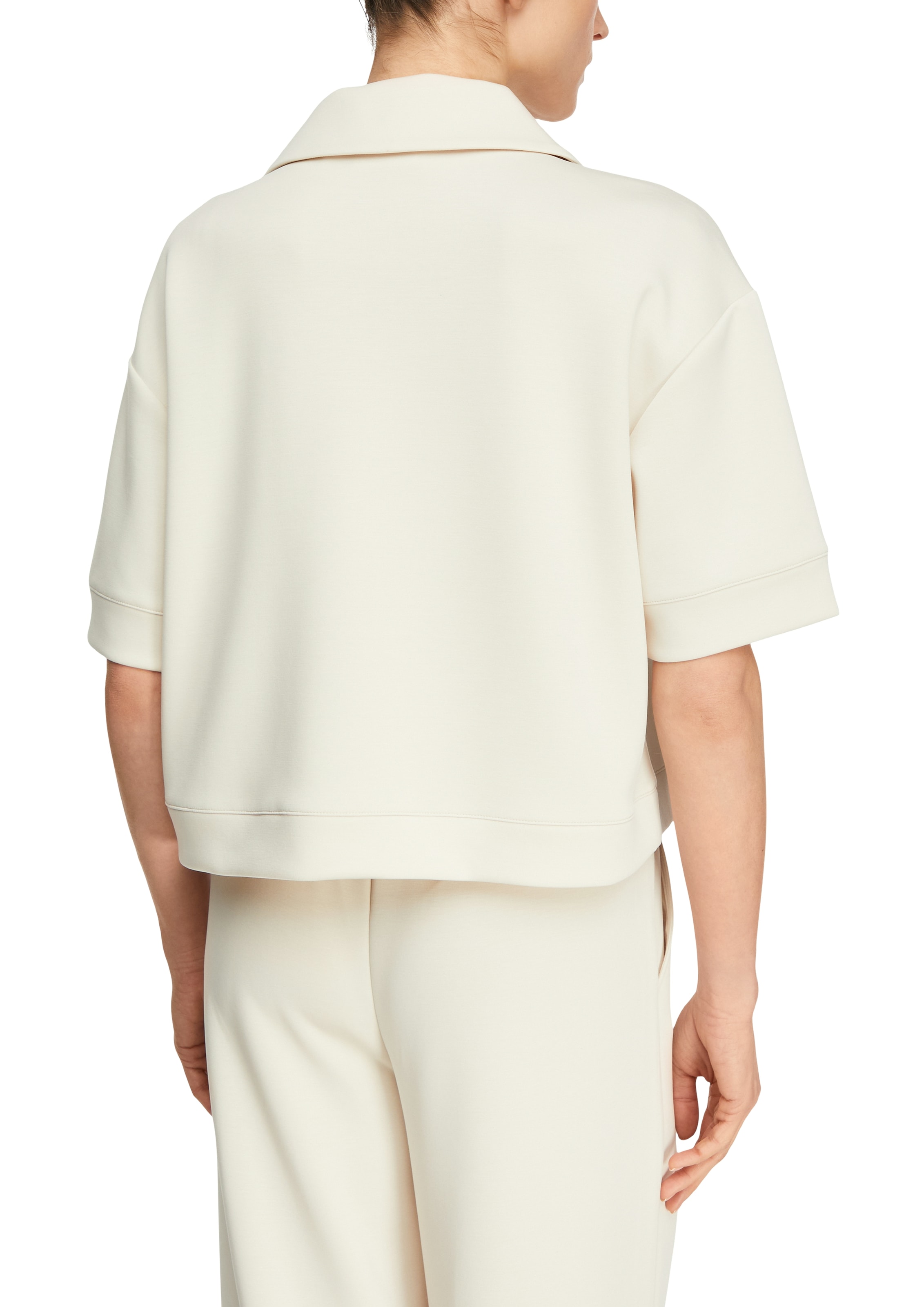 Comma Sweatshirt , Halbarm mit Hemdkragen
