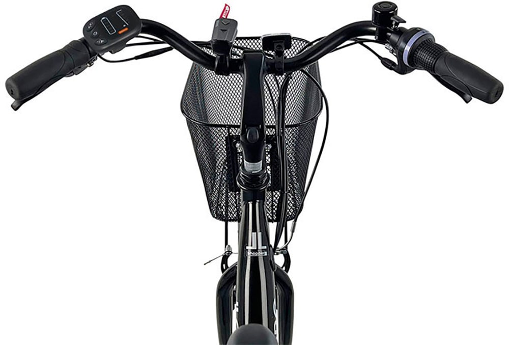 LLobe »City E-Bike 26" Mando anthrazit« 6 Gang Shimano Tourney Schaltwerk Kettenschaltung Heckmotor 250 W