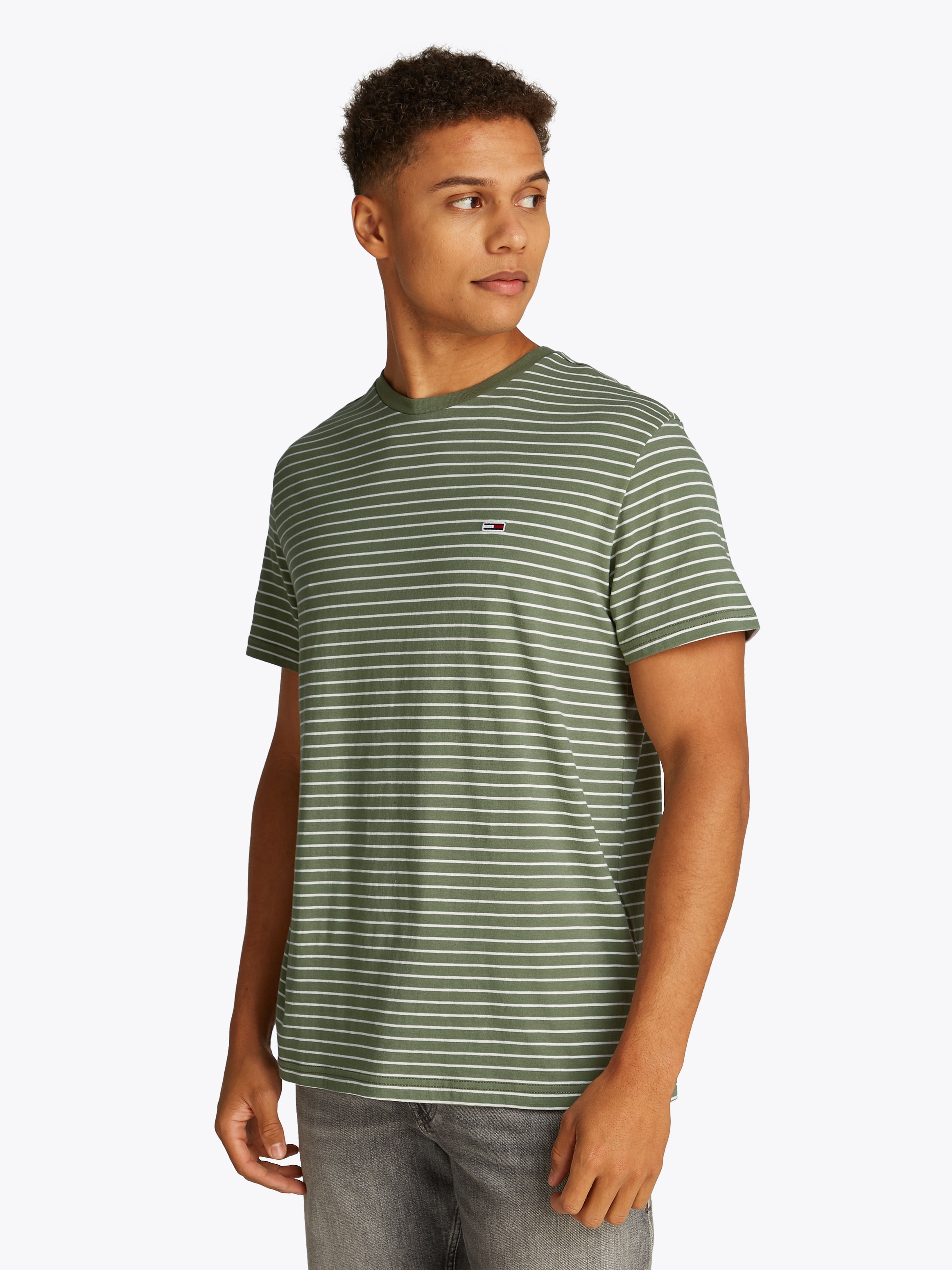 Tommy Jeans Rundhalsshirt "TJM SLIM STRIPE TEE" günstig online kaufen