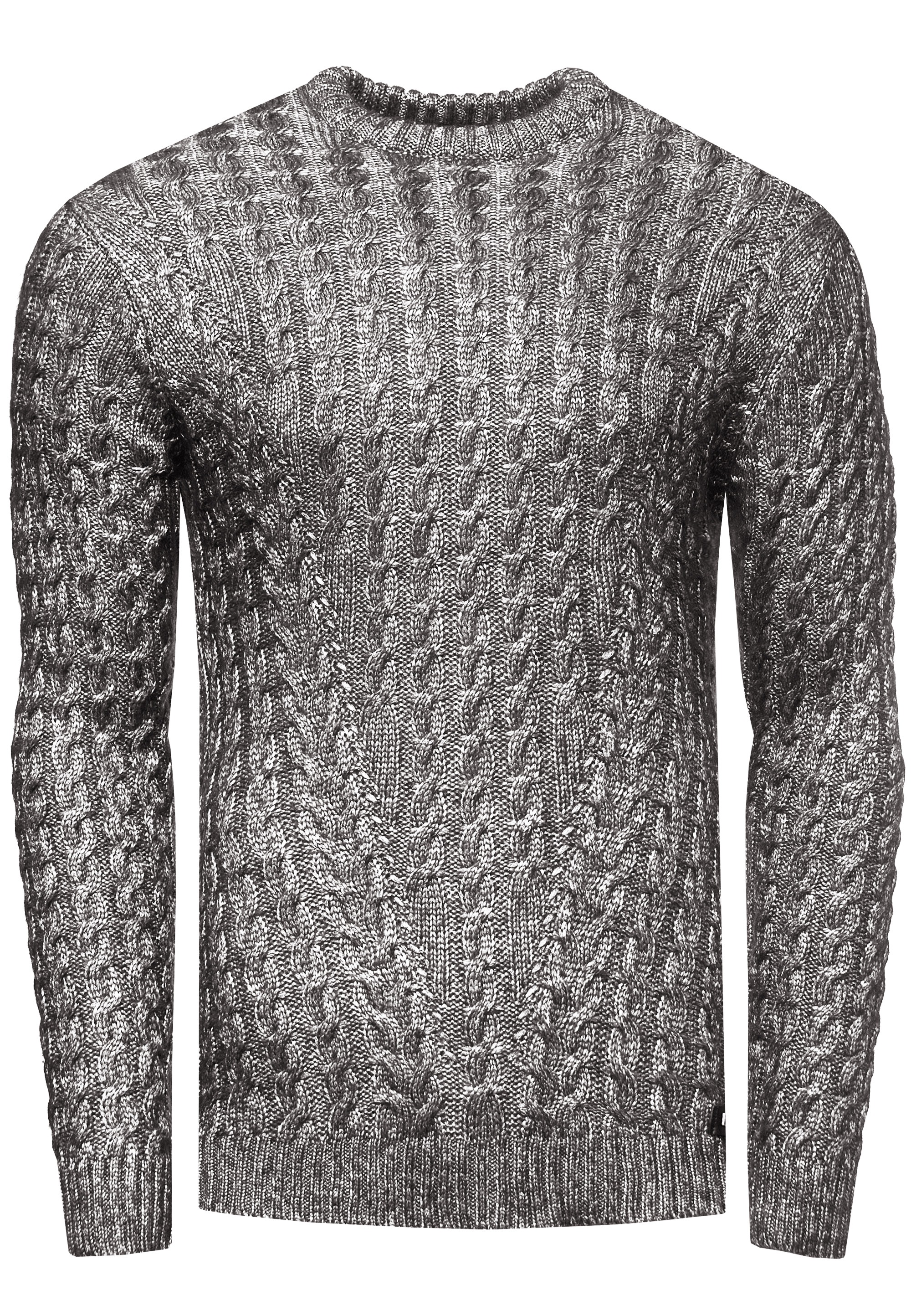 Rusty Neal Strickpullover, mit trendigem Zopfmuster