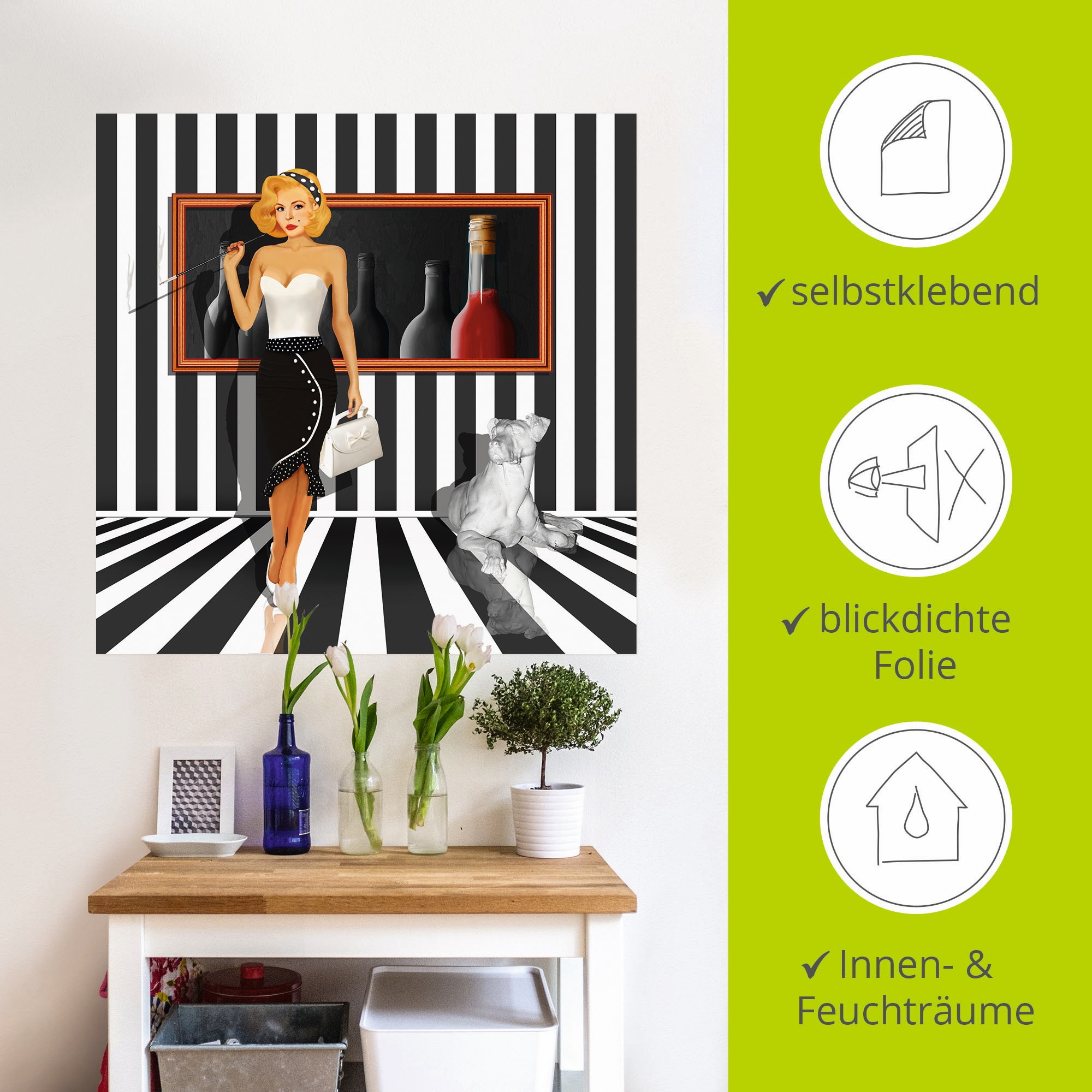 Artland Wandbild »Serie«, Frau, (1 St.), als Leinwandbild, Wandaufkleber in verschied. Größen