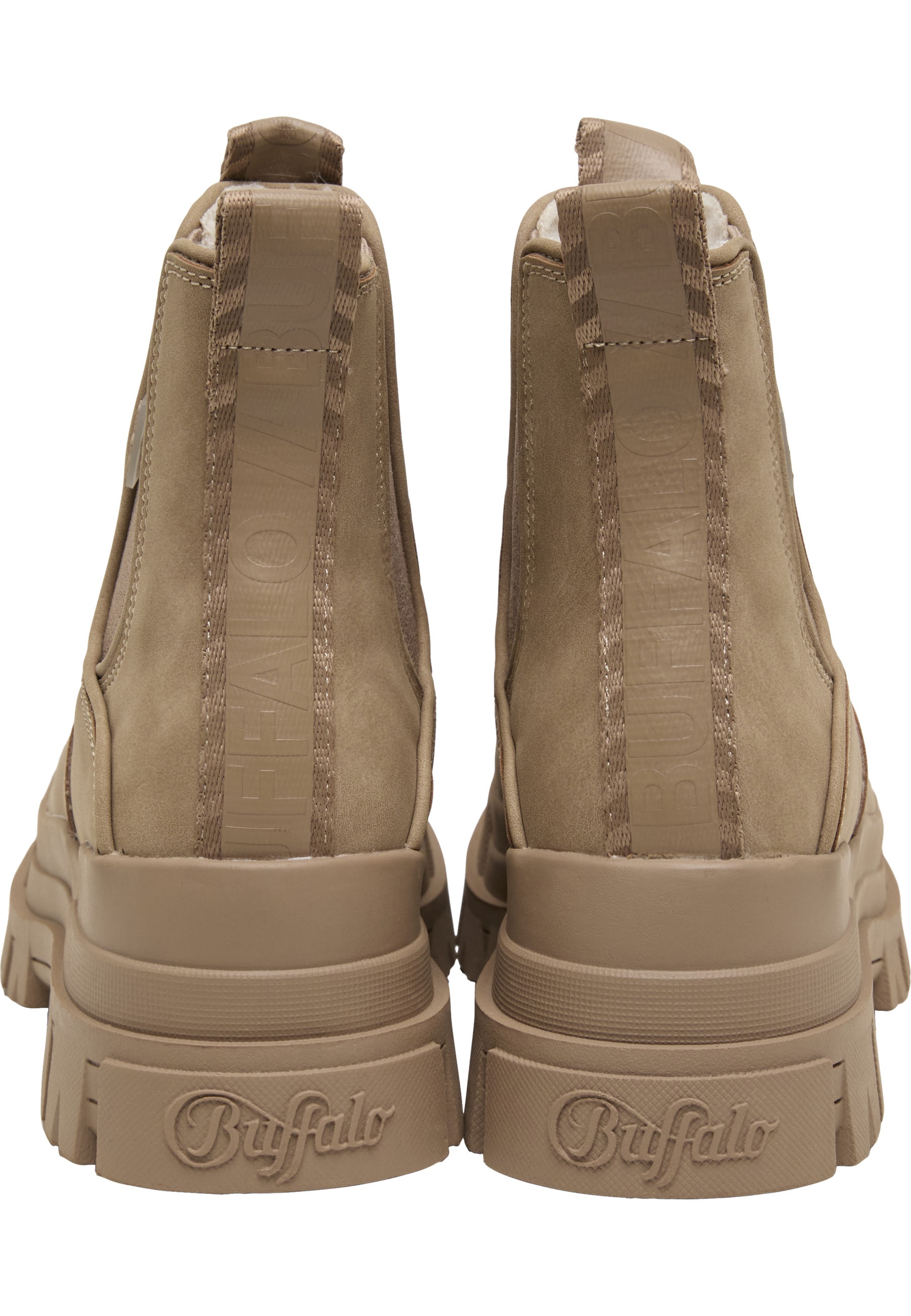 Buffalo Stiefel »Buffalo ASPHA CHELSEA WARM - VEGAN NUBUCK - BROWN«