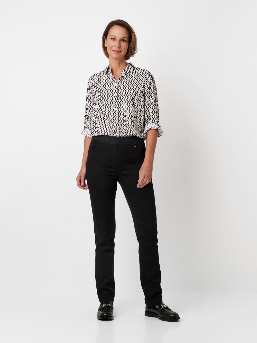 Relaxed Schlupfhose »My Darling Slim«  mit breitem Jersey-Bund