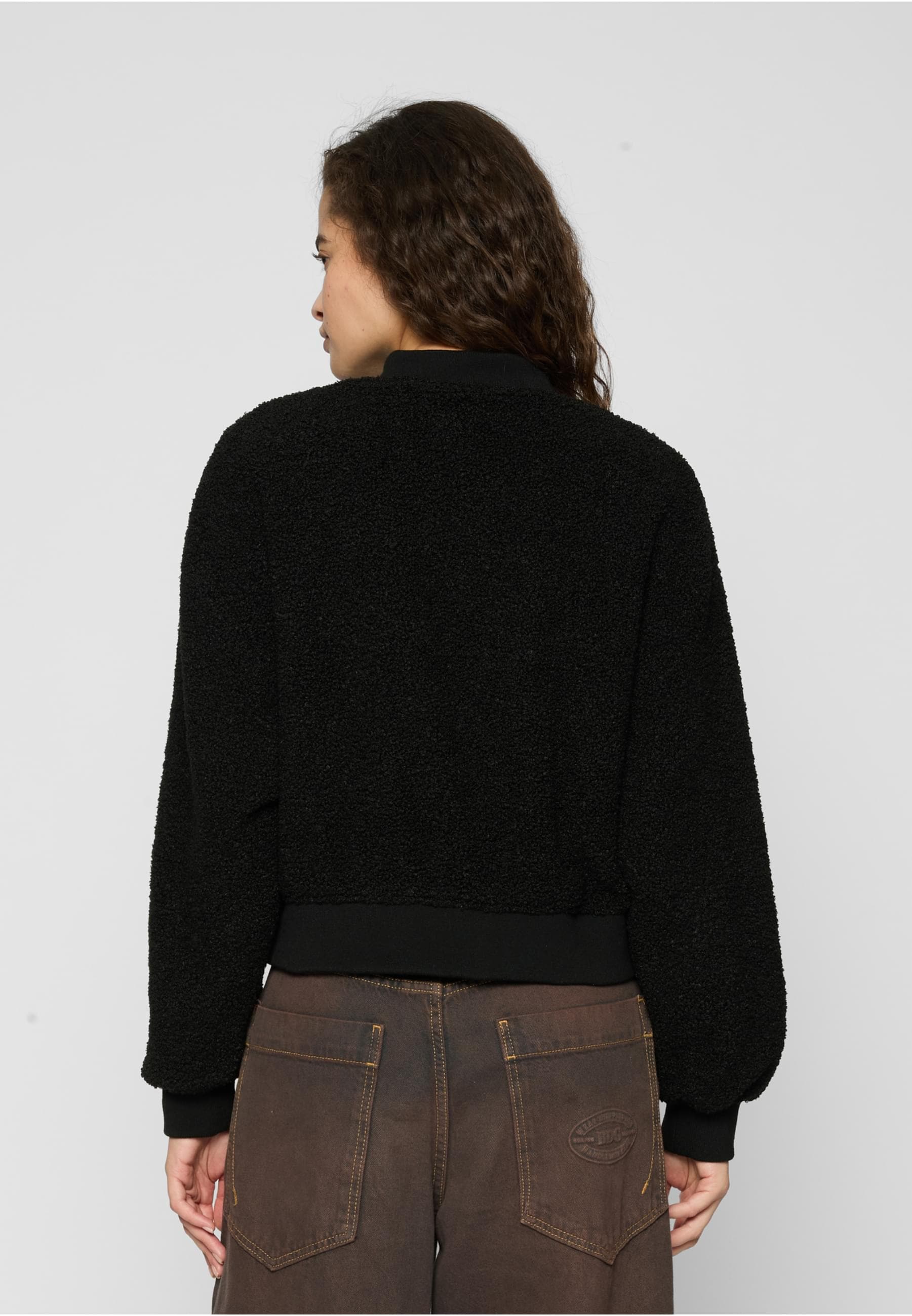 URBAN CLASSICS Bomberjacke »Urban Classics Damen Ladies Oversized Sherpa Bomber Jacket«, (1 St.), ohne Kapuze