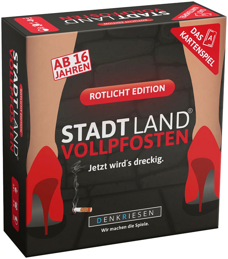 Denkriesen Spiel »Stadt Land Vollpfosten, Rotlicht Edition«, Made in Germany