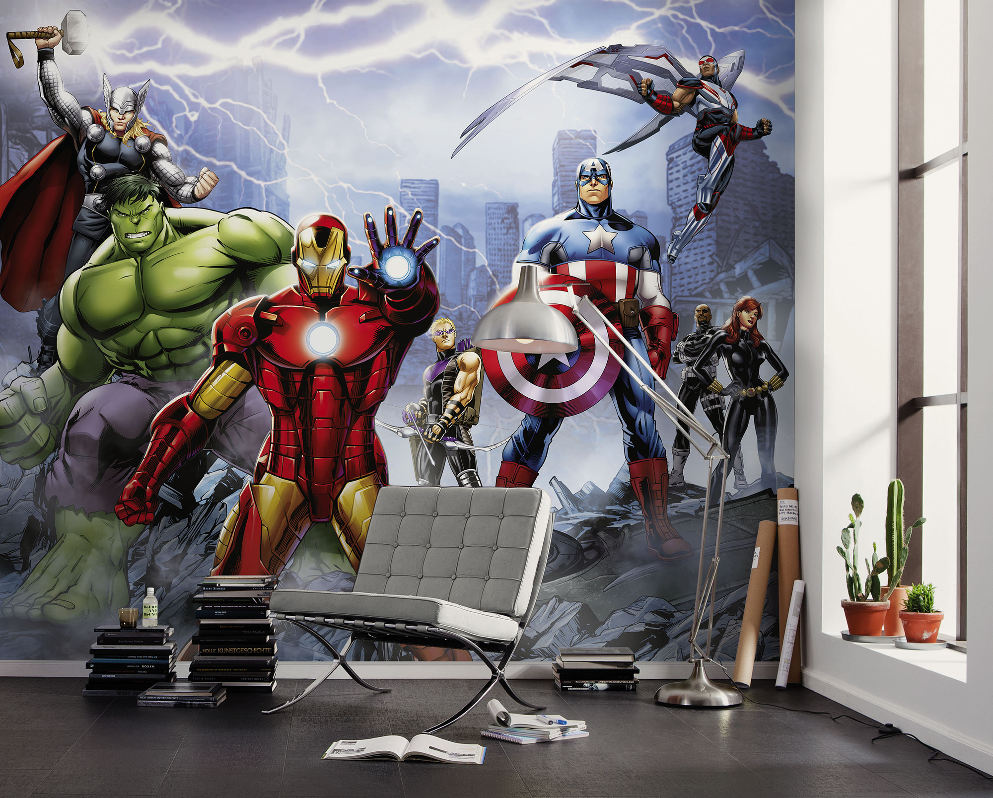 Komar Kindertapete "Marvel Avengers Ultimate Warriors" bedruckt glatt