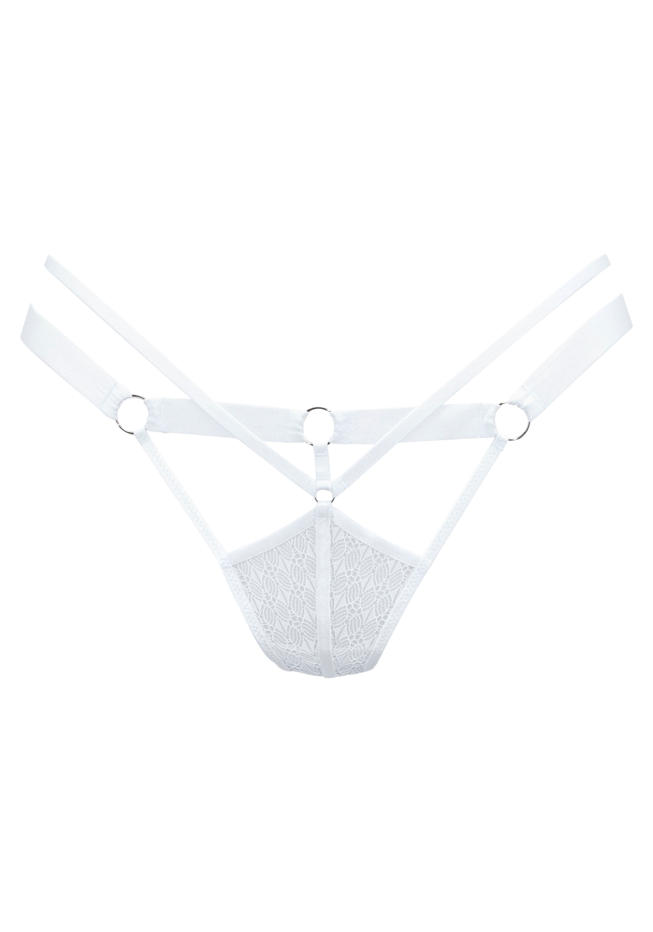 LASCANA String »Tilda«, mit aufregender Bänder-Optik und edlen Metallringen