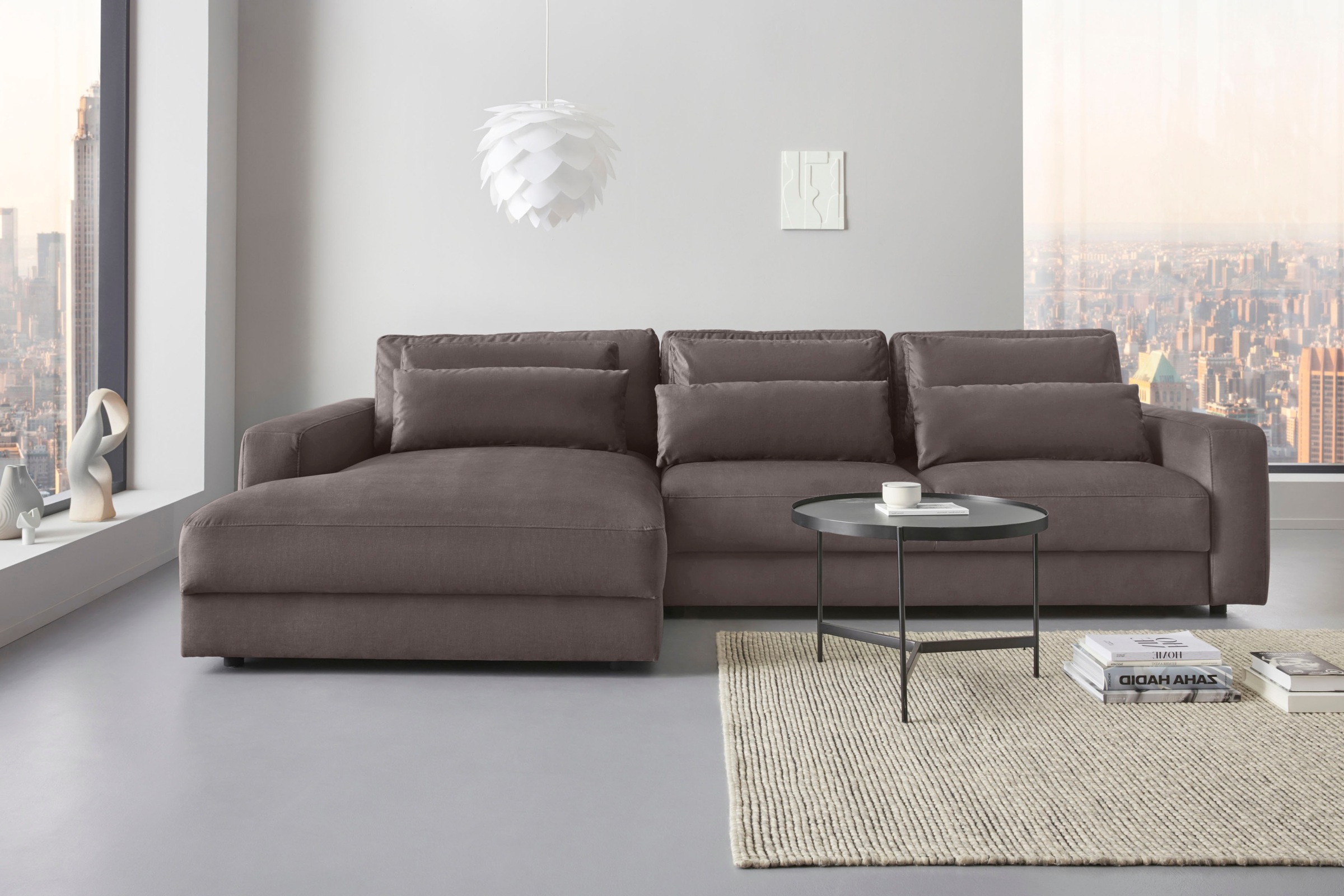 Places of Style Ecksofa "Bloomfield, bequem und elegant, L-Form", wahlweise günstig online kaufen