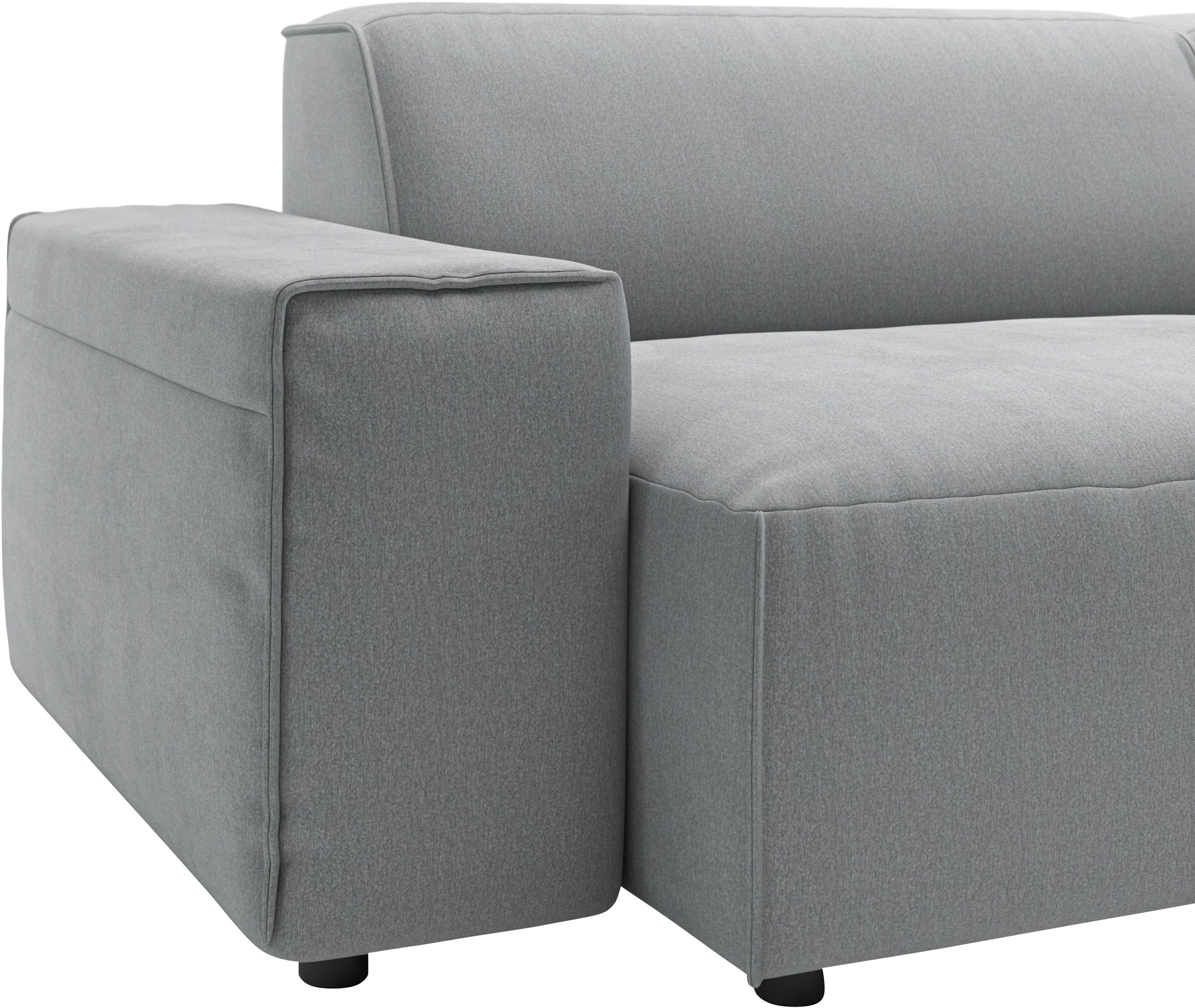 andas Ecksofa »Glimminge L-Form auch in Breitcord, Feincord + Easy care-Bezug,«, Breite 234, Zierkissen