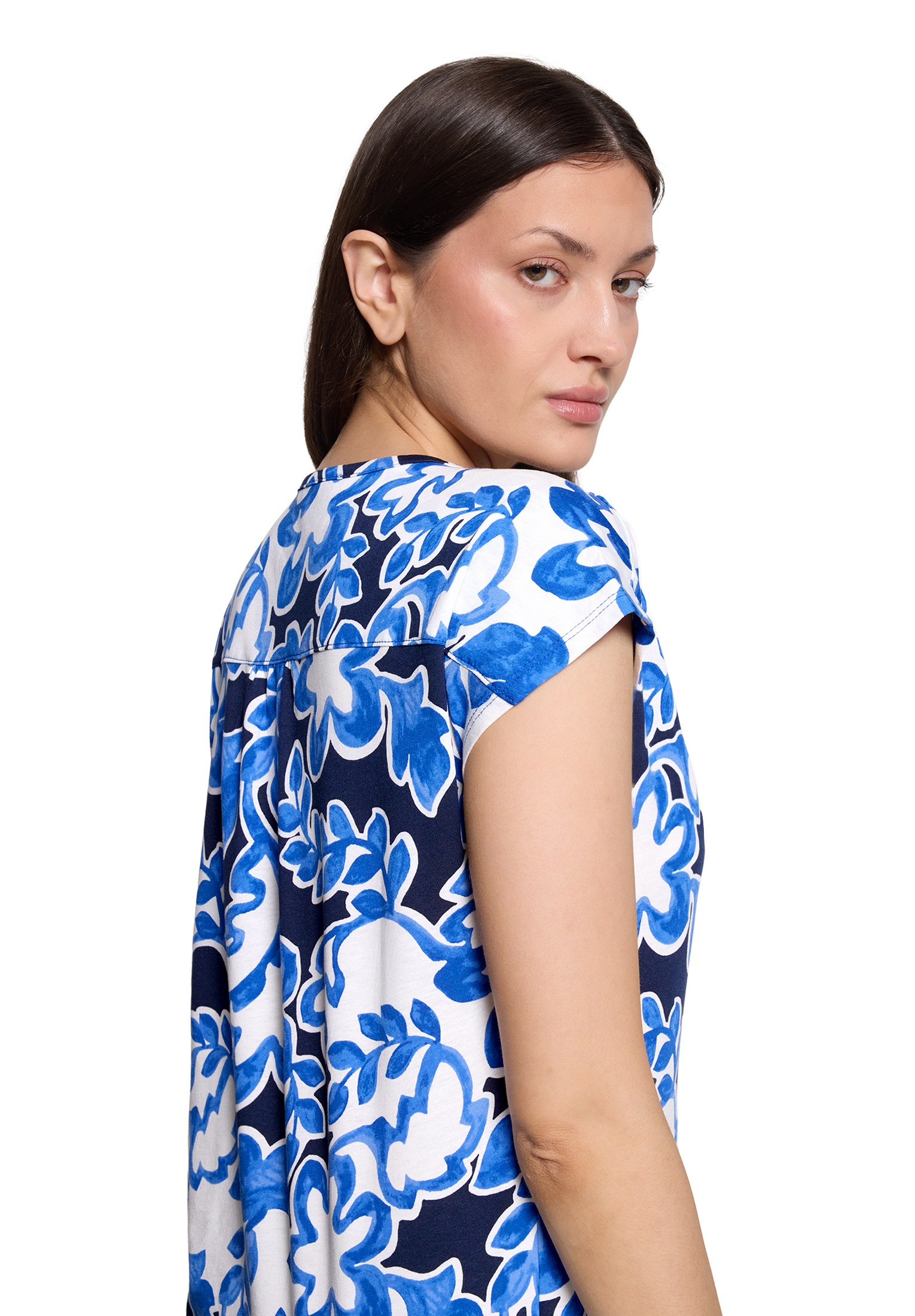 Betty&Co Kurzarmshirt »Damen mit Gummizug« 1