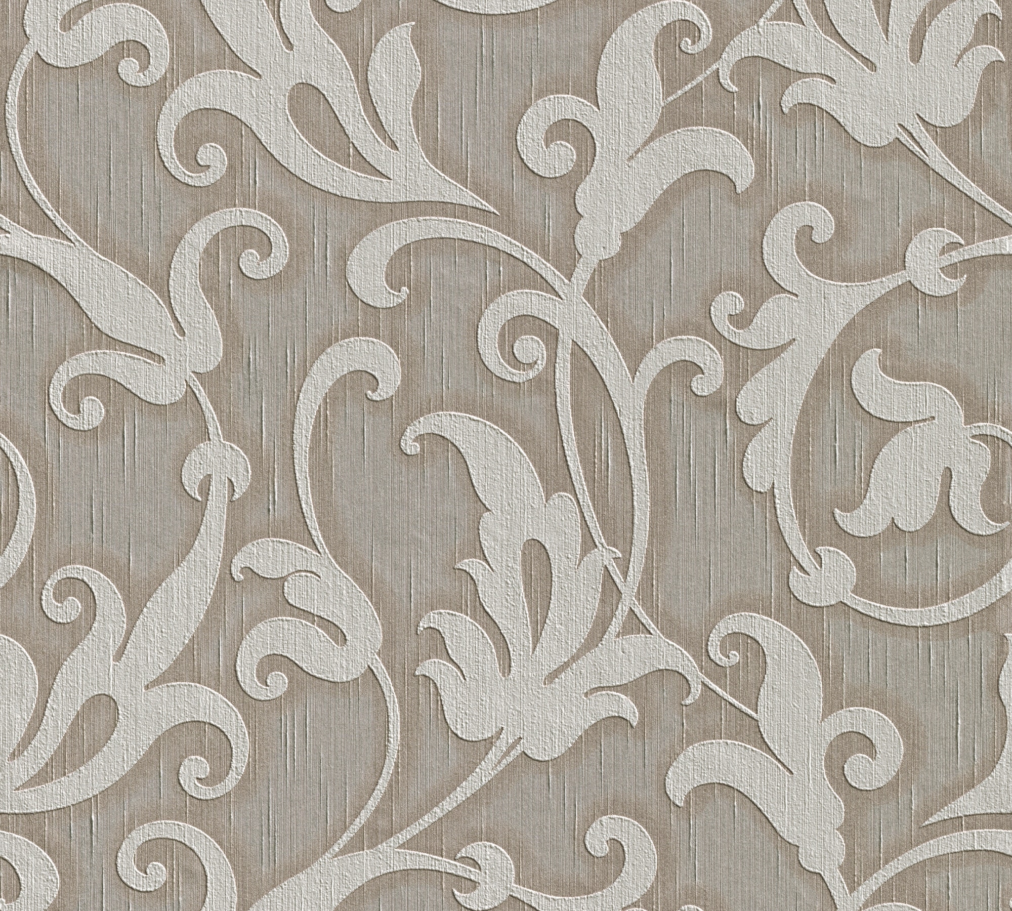Architects Paper "Tessuto" Barock floral gemustert samtig Tapete Barock Tapeten Wohnzimmer Schlafzimmer Küche modern Flur Design