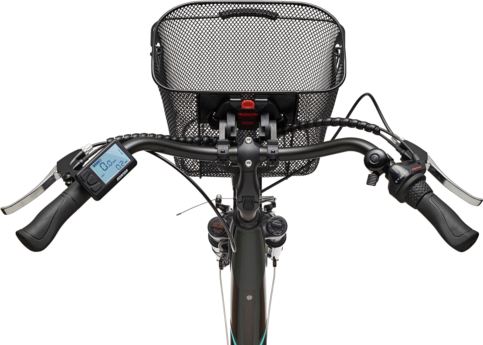 Telefunken E-Bike »Multitalent RC830«, 3 Gang, Shimano, Nexus, Frontmotor 250 W, mit Fahrradkorb, ebike Damen