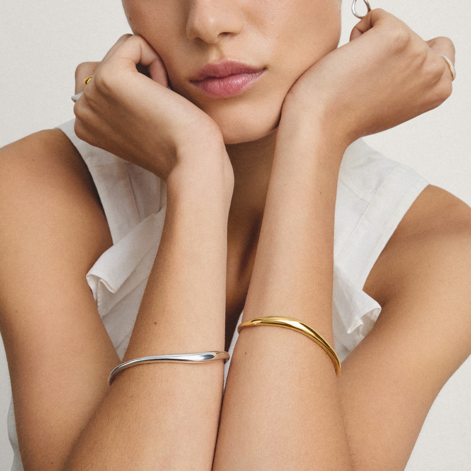THOMAS SABO Armreif »Fluid Elegance Armreif gelbgoldfarben«