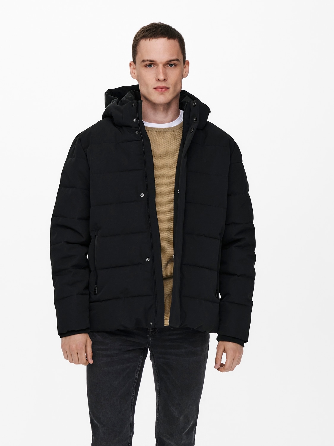 ONLY & SONS Steppjacke "ONSCAYSON PUFFA OTW NOOS", mit Kapuze günstig online kaufen