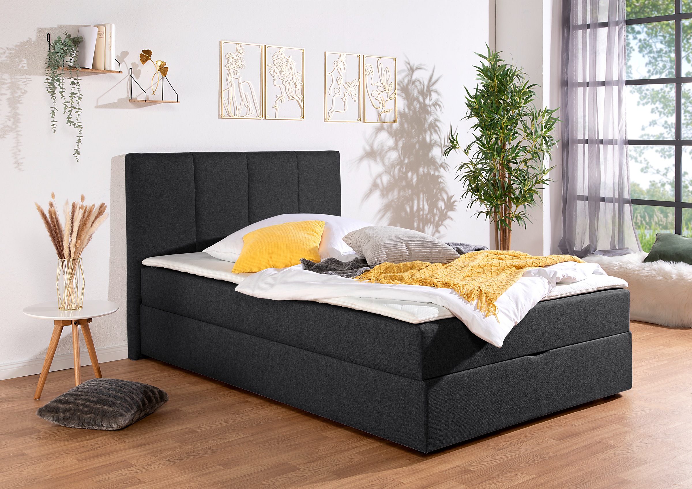 Home affaire Boxbett "Fidan" wahlweise mit Bettkasten, in H2, H3 & H4 erhältilich