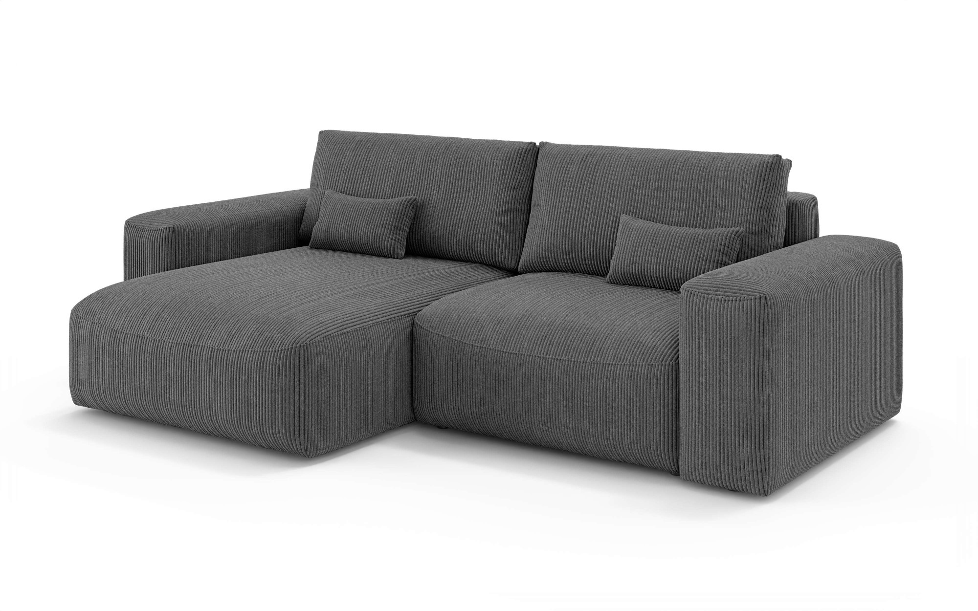OTTO home Ecksofa »MATTS Schlafsofa mit Bettkasten, Maße B/T/H: 265/159/89 cm«, L-Form mit Recamiere rechts oder links, hoher Sitzkomfort