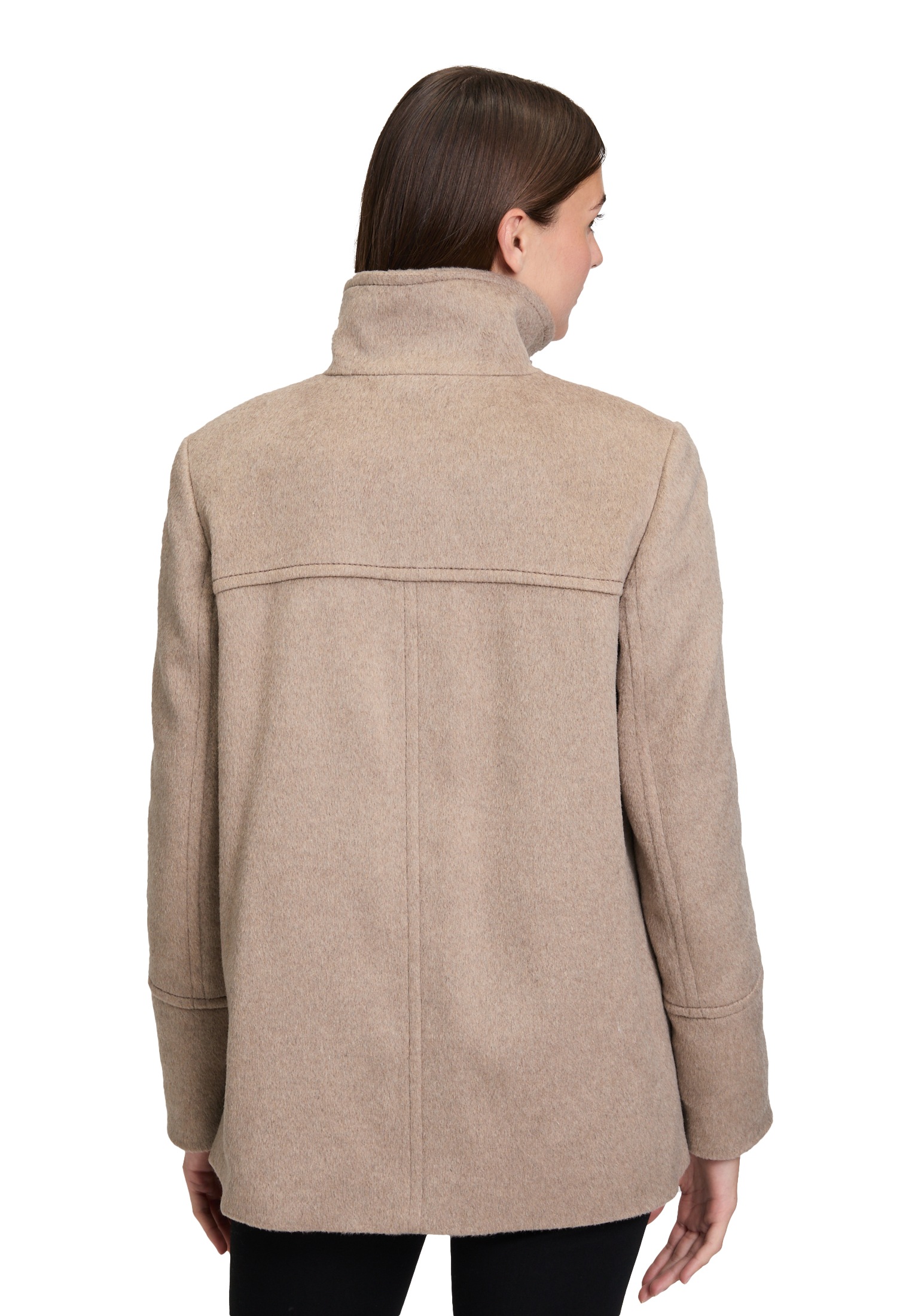 Gil Bret Wolljacke ohne Kapuze mit Stehkragen und Knopfleiste günstig online kaufen