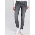 Herrlicher Slim-fit-Jeans »PITCH SLIM DENIM BLACK CASHMERE TOUCH«, mit extra tiefen Taschen für einen unverkennbaren Blaustoff-Herrlicher-Look